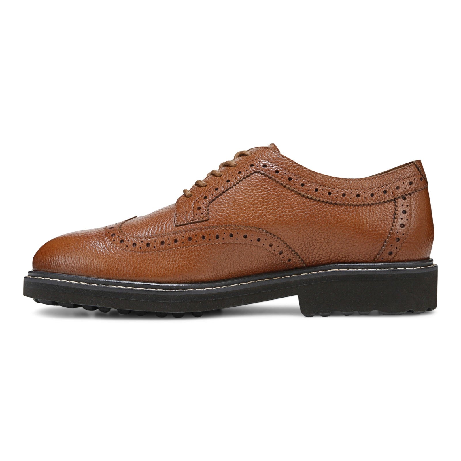 Vionic Lombard Men's Oxford Lace-Up Shoe - Tan - Left Side