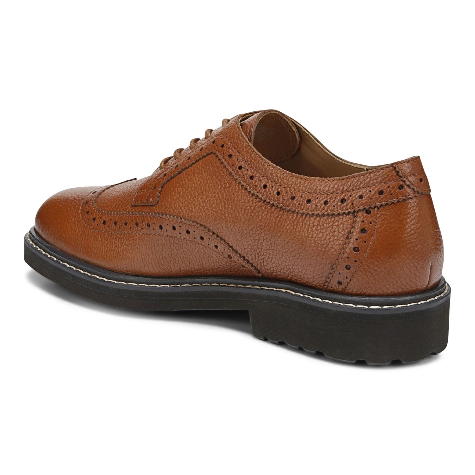 Vionic Lombard Men's Oxford Lace-Up Shoe - Tan - Back angle