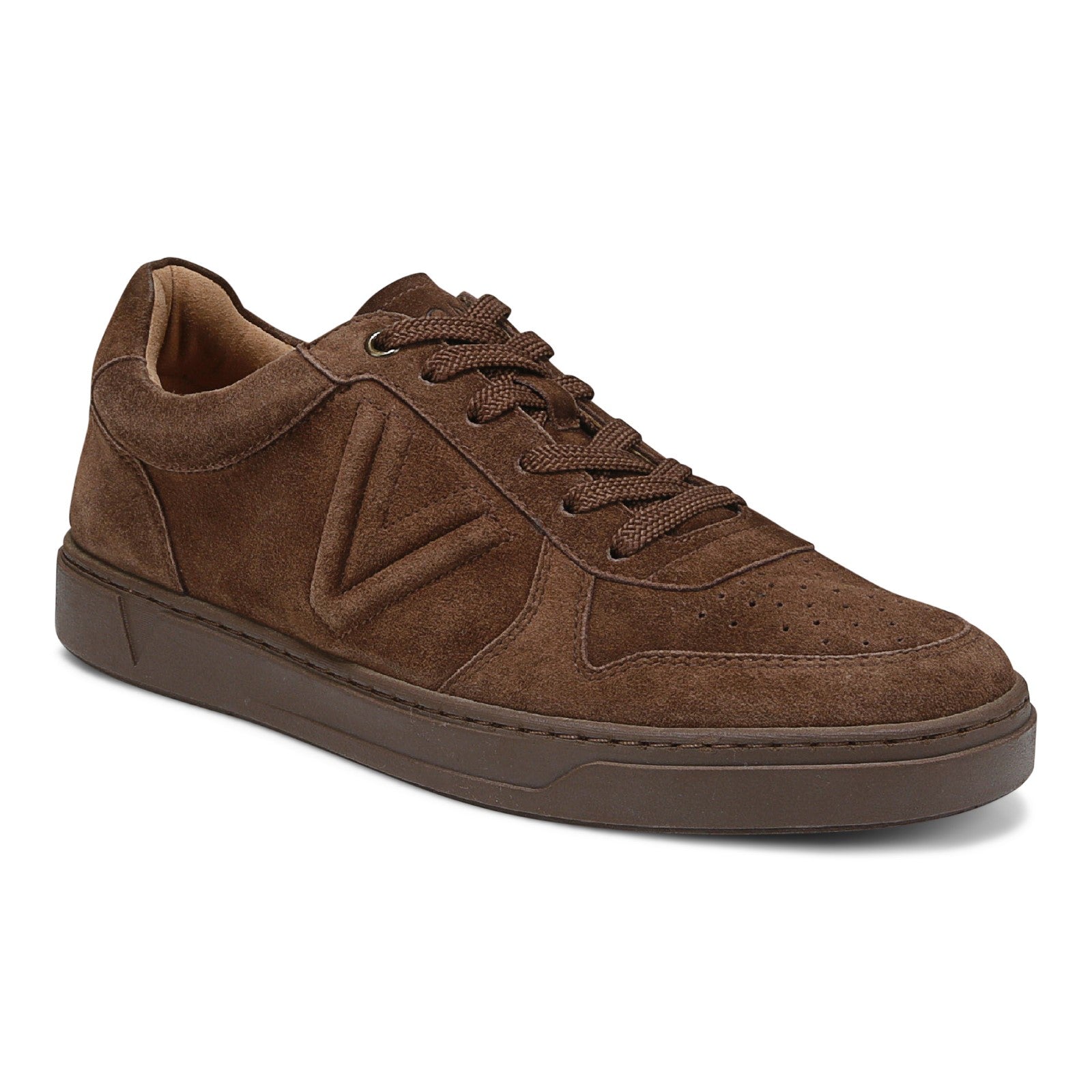 Vionic Lucas Court - Men's Casual Comfort Sneaker in Dark Brown