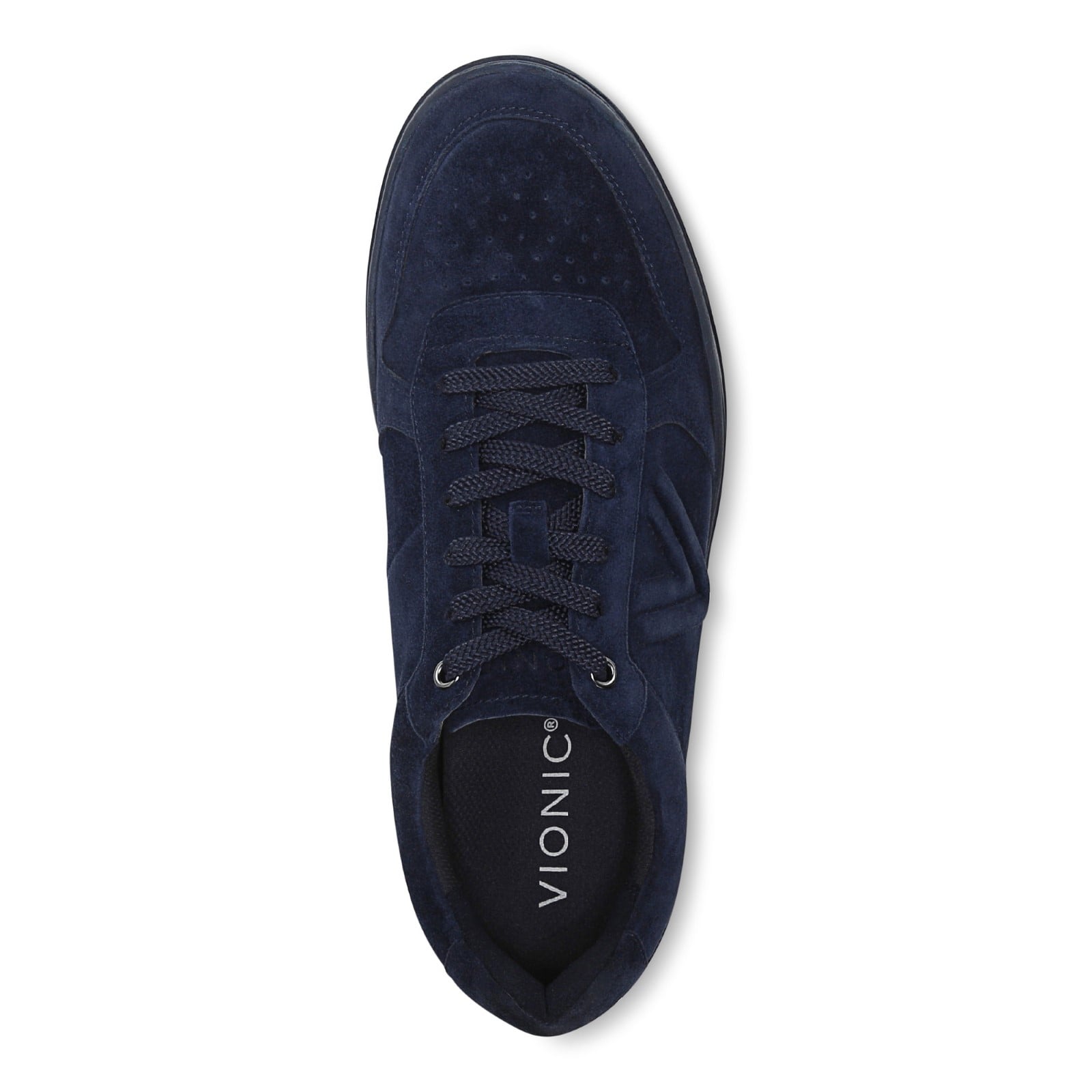 Vionic Lucas Court - Men's Casual Comfort Sneaker - Navy Blazer - Top
