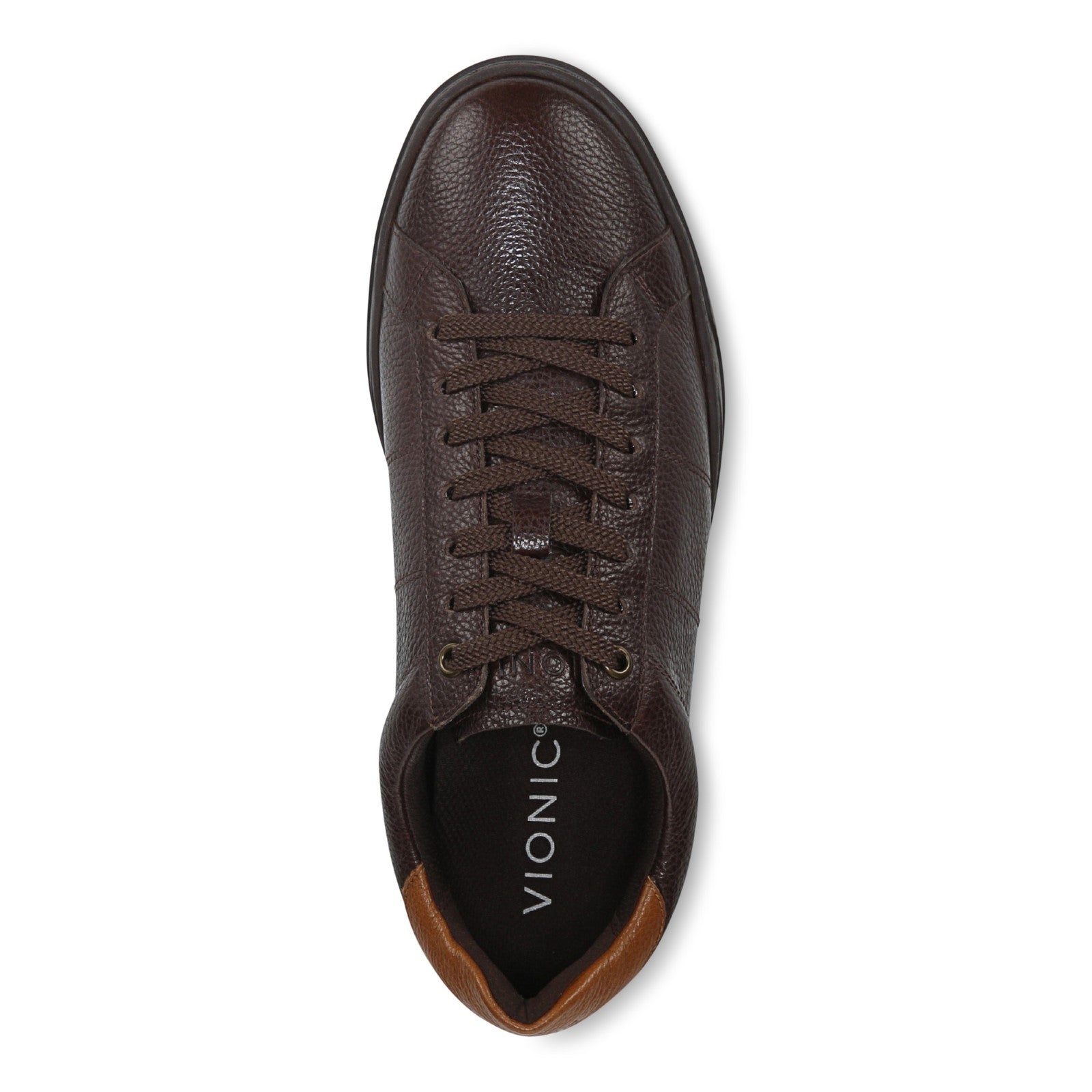 Vionic Lucas II - Men's Casual Comfort Loafer - Chocolate Ganache - Top