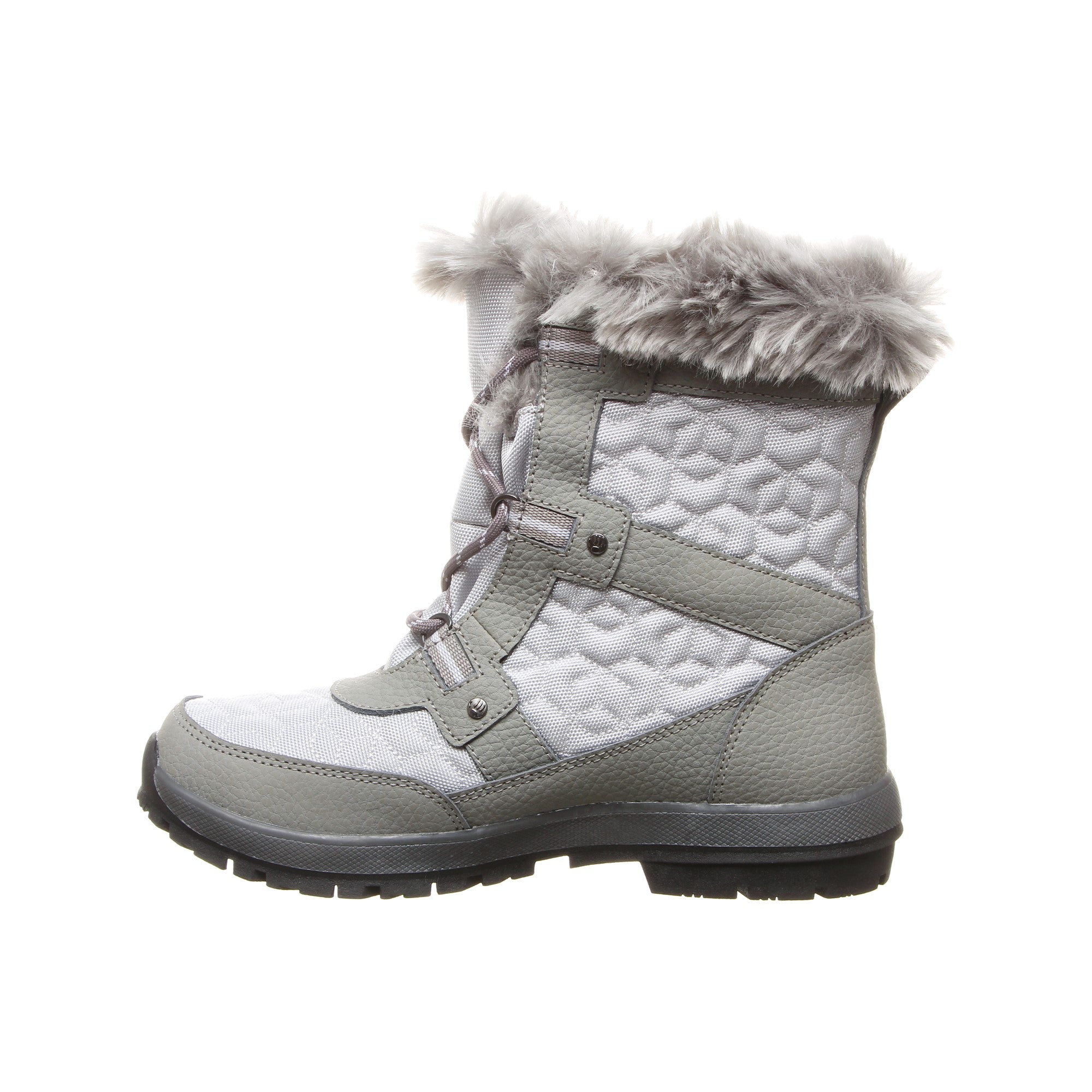 Bearpaw Marina - Women's Waterproof Snow Boot - 2150W  852 - Charcoal/lt.grey - Side View