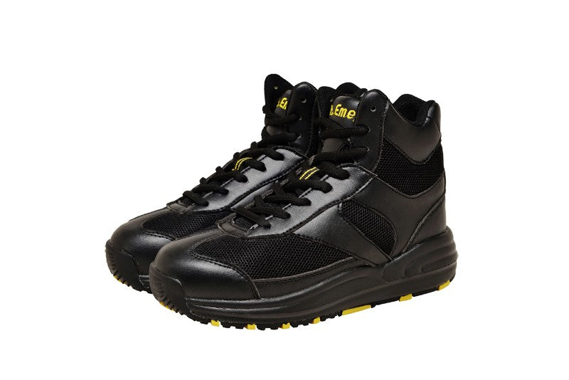 Mt. Emey Children's Orthopedic High-Top Slip Resistant Sneakers by Apis - Black 