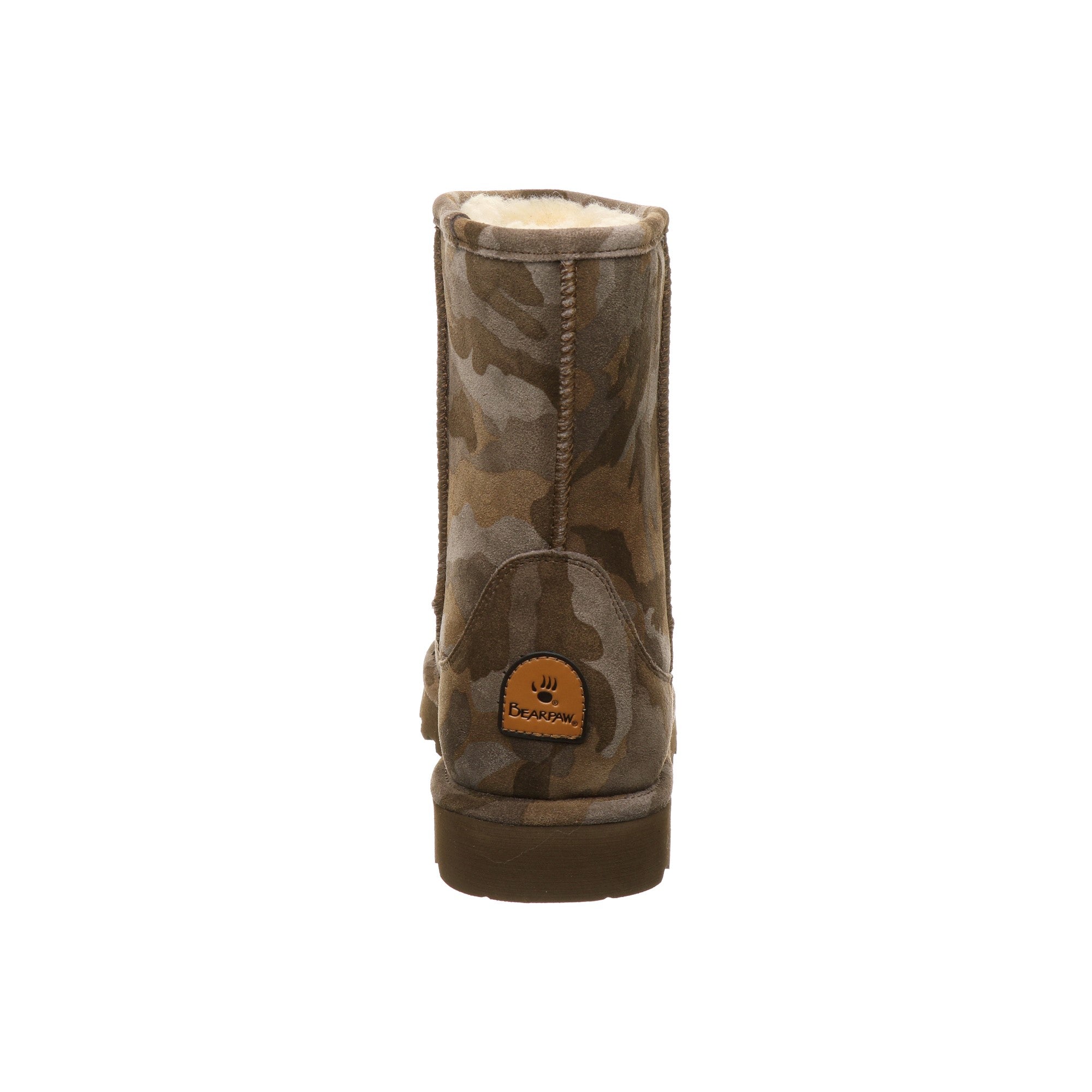 Bearpaw Brady - Men's Comfort Suede Boot - NeverWet - 2166M  242 - Earth Camo - Back View