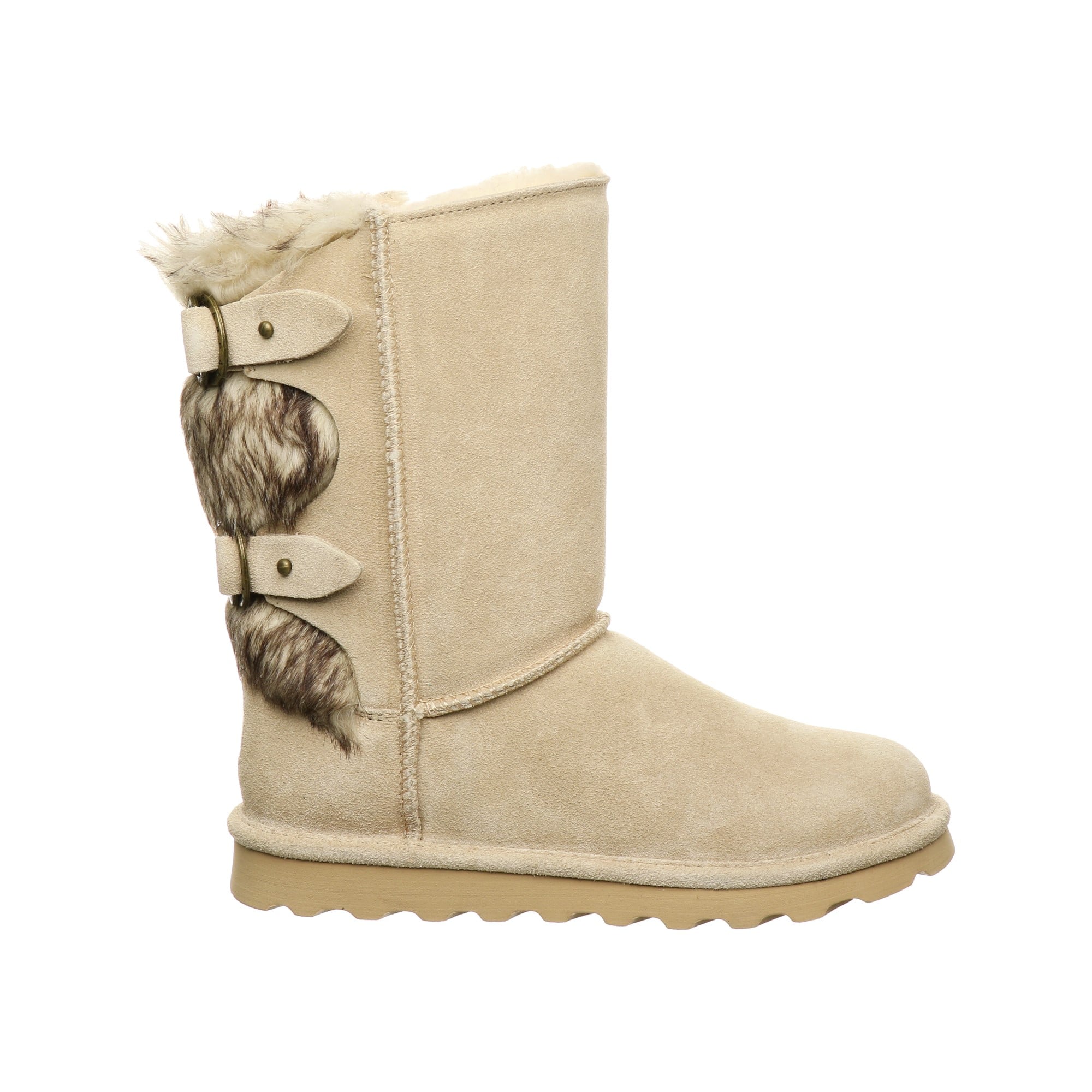 Bearpaw Eloise Women's Leather Boots - 2185W  125 - Oat - Side View