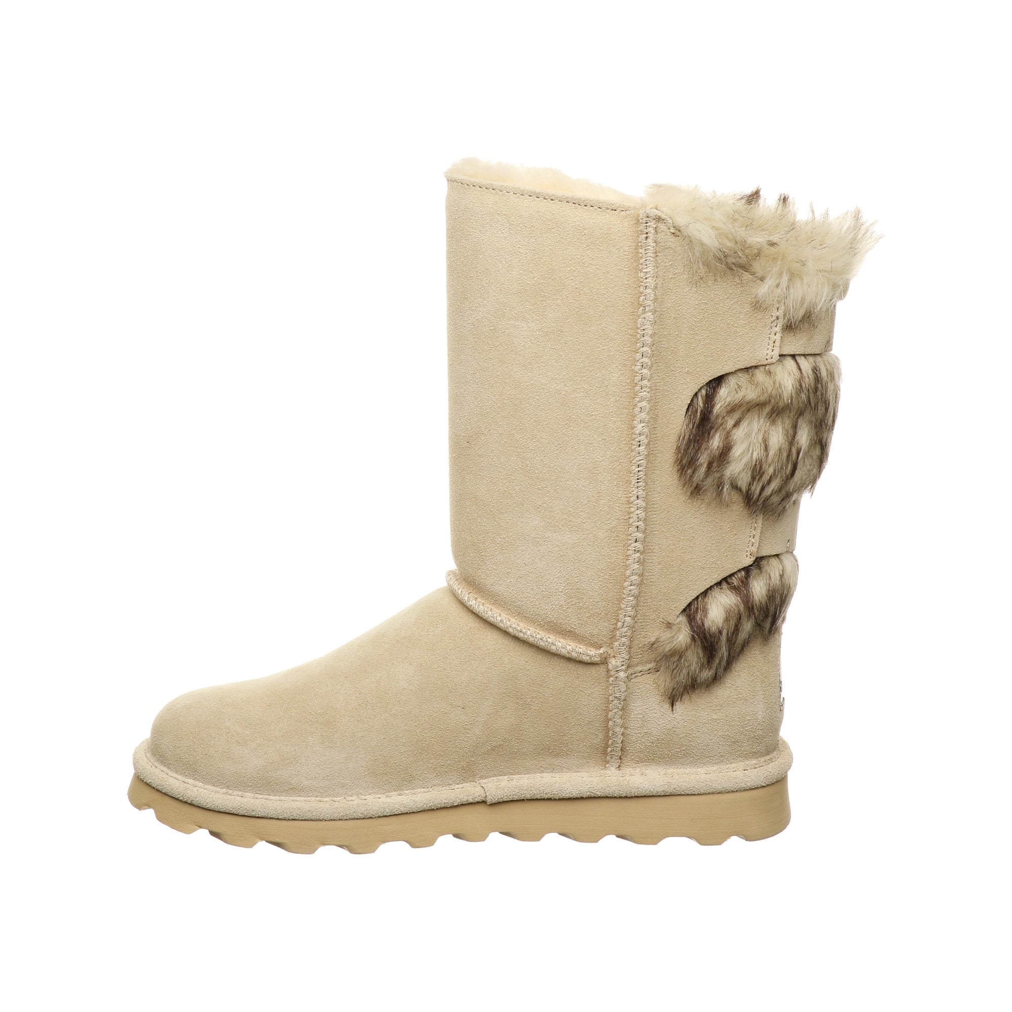 Bearpaw Eloise Women's Leather Boots - 2185W  125 - Oat - Side View
