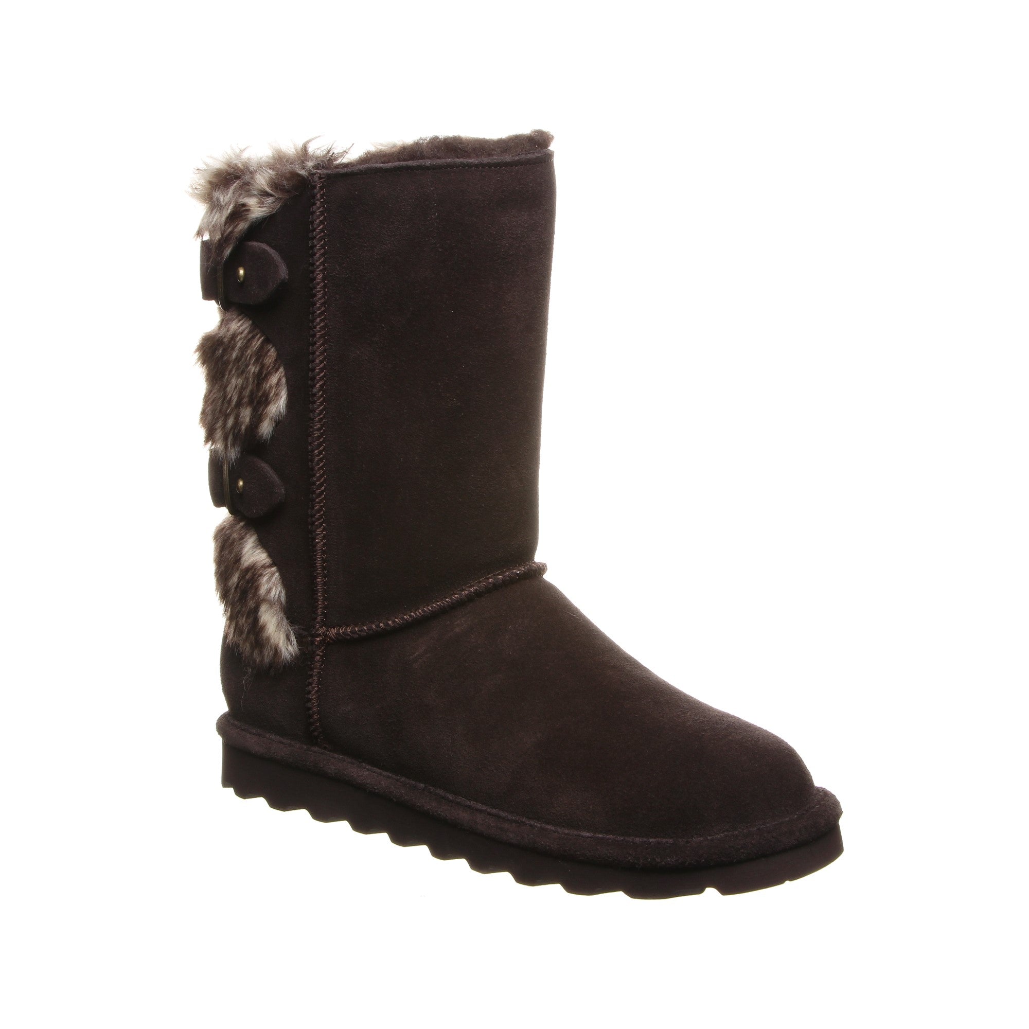 Bearpaw Eloise Women's Suede Boots - 2185w in Chocolate