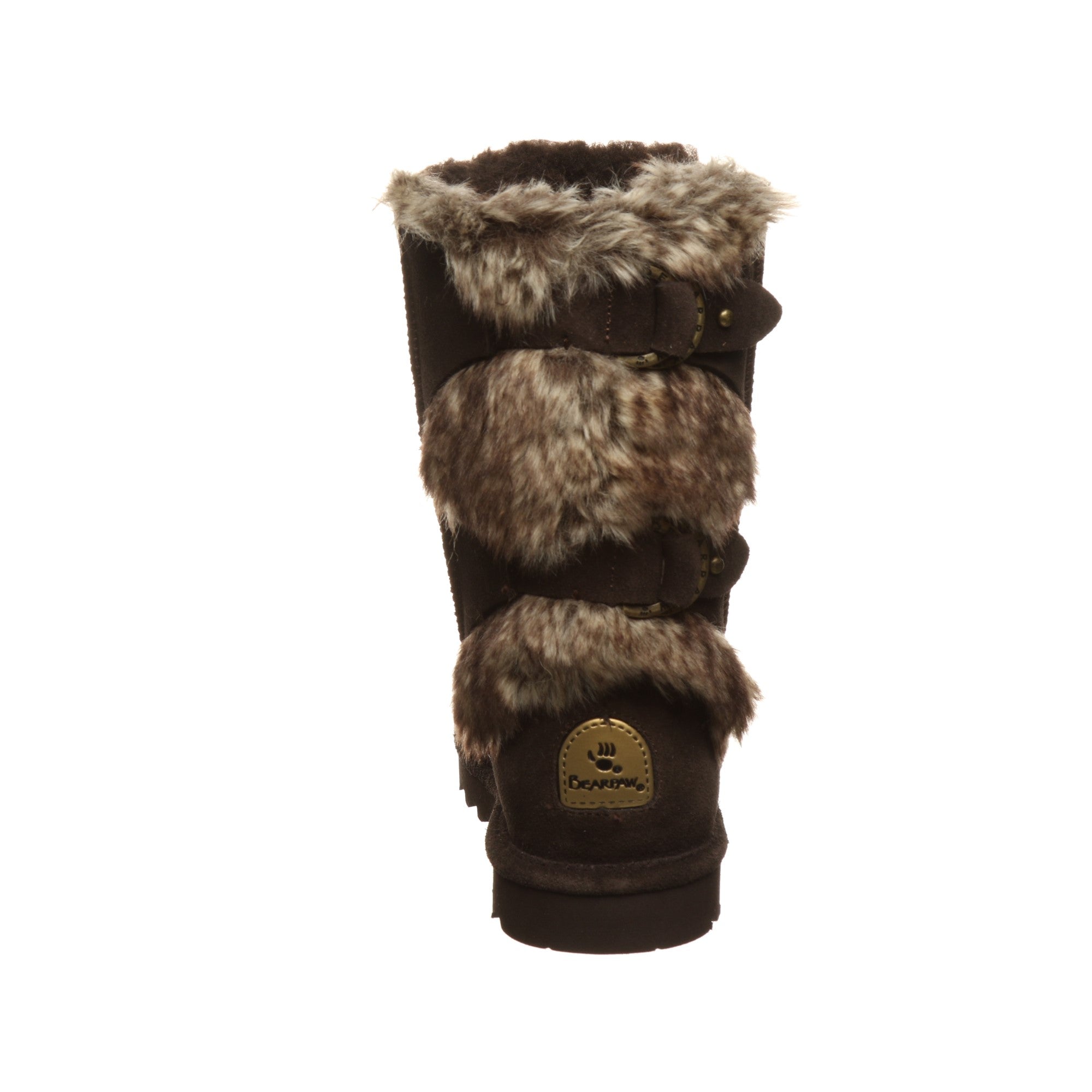 Bearpaw Eloise Women's Leather Boots - 2185W  205 - Chocolate - Back View