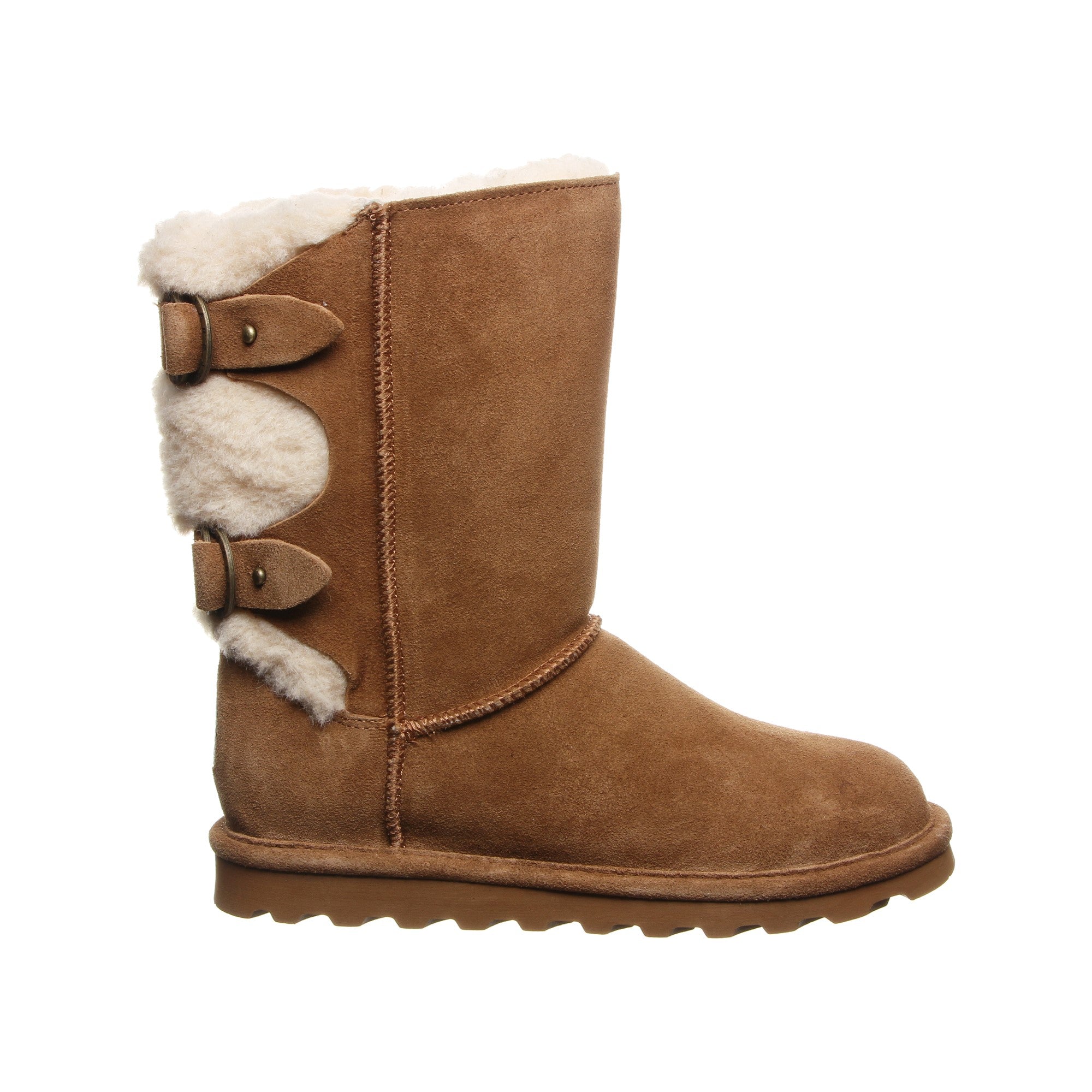 Bearpaw Eloise Women's Leather Boots - 2185W  849 - Hickory/champagne - Side View