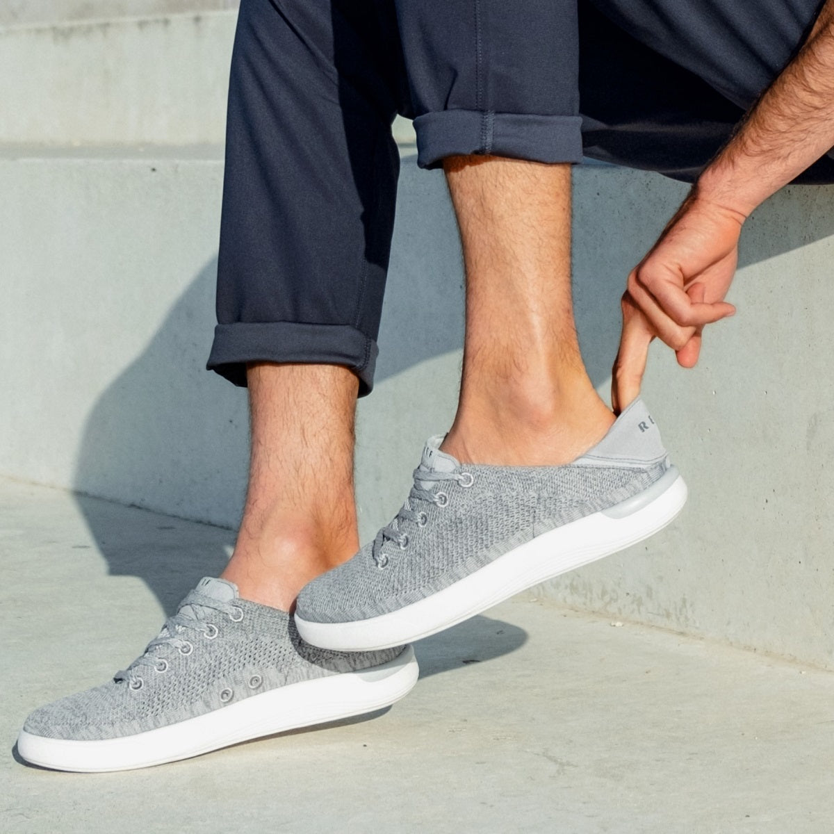 Reef Neptune Sandals in Grey Lifestyle