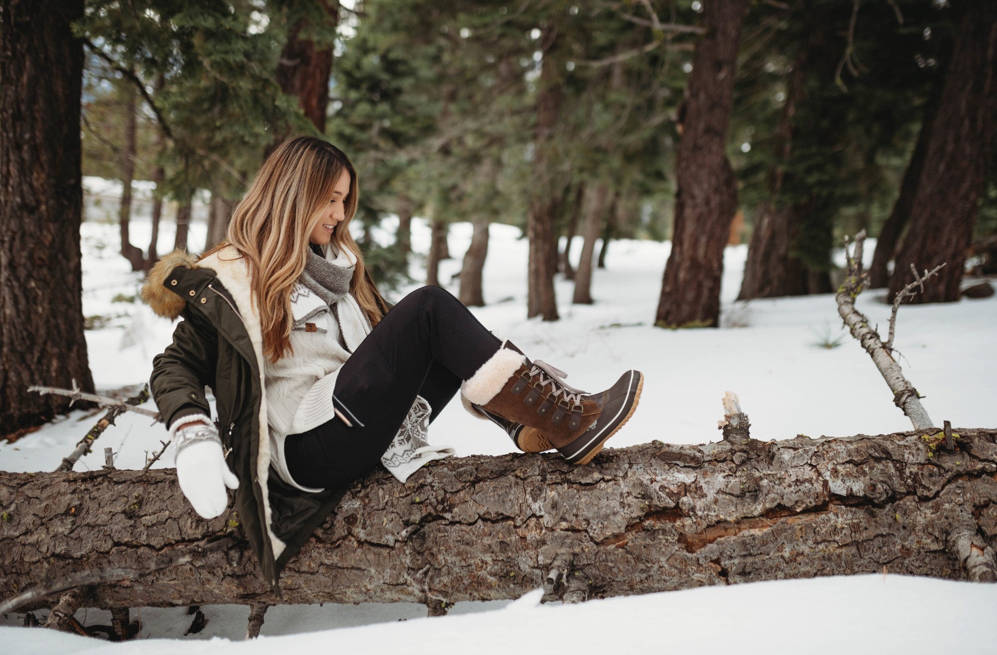 Bearpaw Denali Women's Tall Insulated Lace Up Boot - Lifestyle