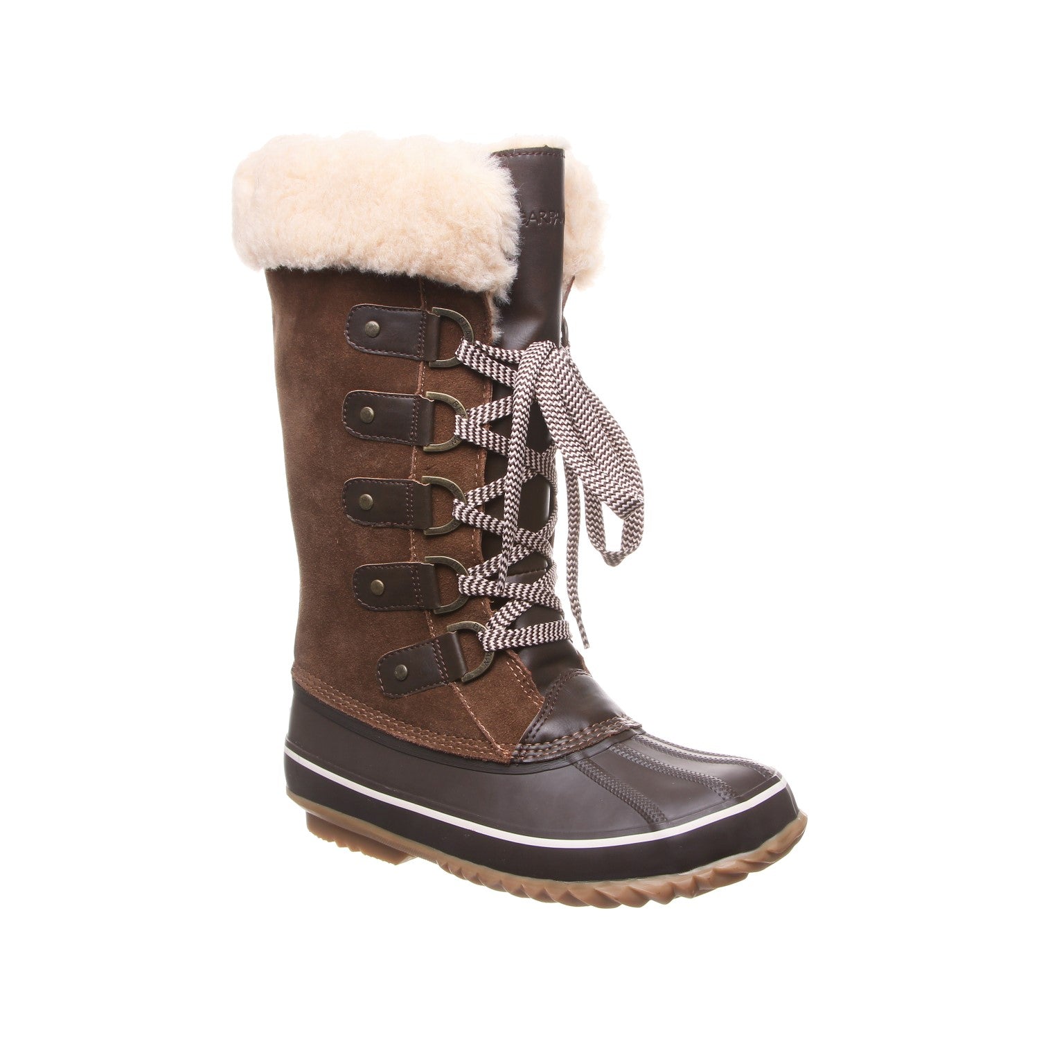 Bearpaw Denali Women's Tall Insulated Lace Up Boot in Earth