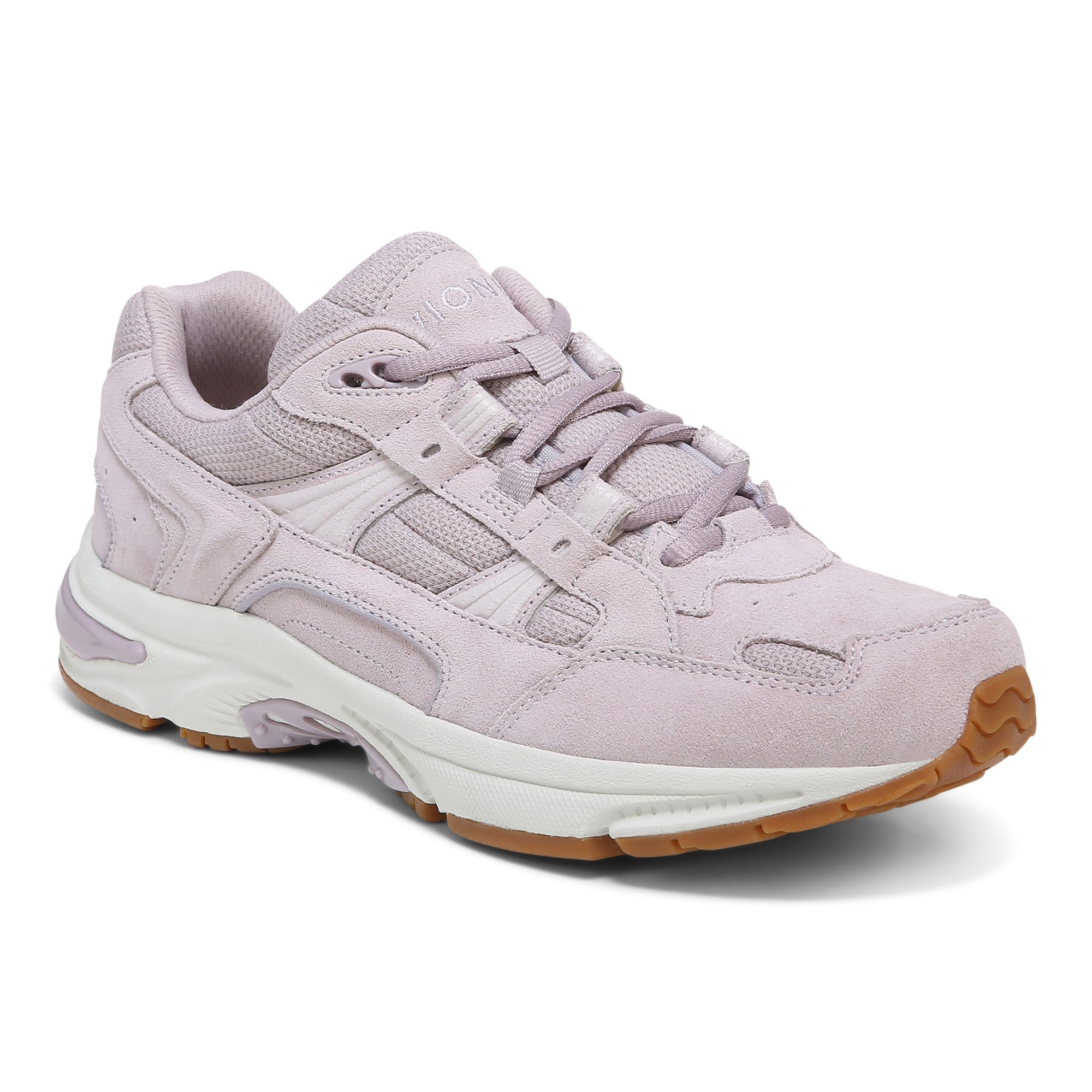 Vionic Walker Women's Plantar Fasciitis Shoe - Suede in Mist Suede
