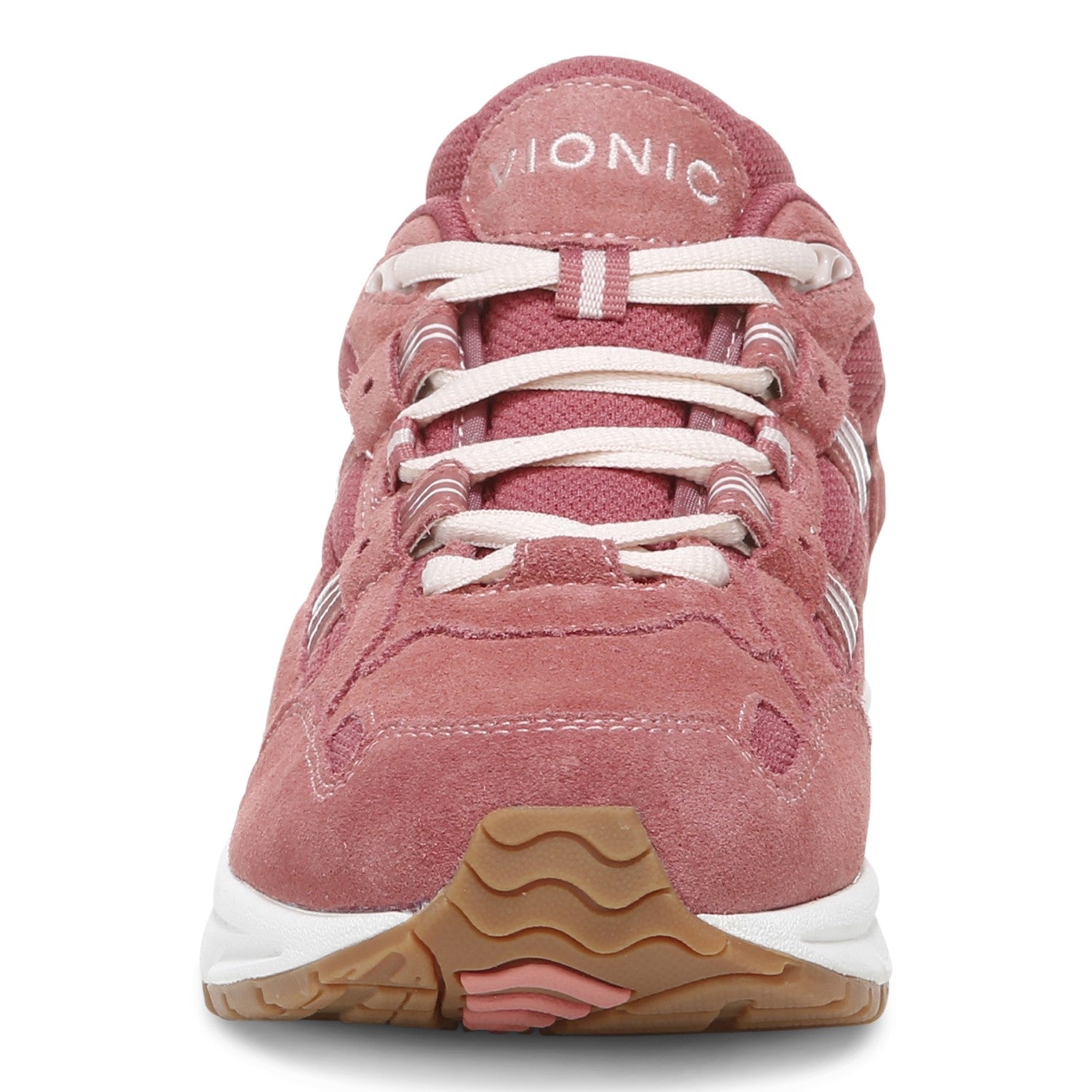 Vionic Walker Women's Plantar Fasciitis Shoe - Dusty Cedar Suede - DUSTY CEDAR SUEDE Front