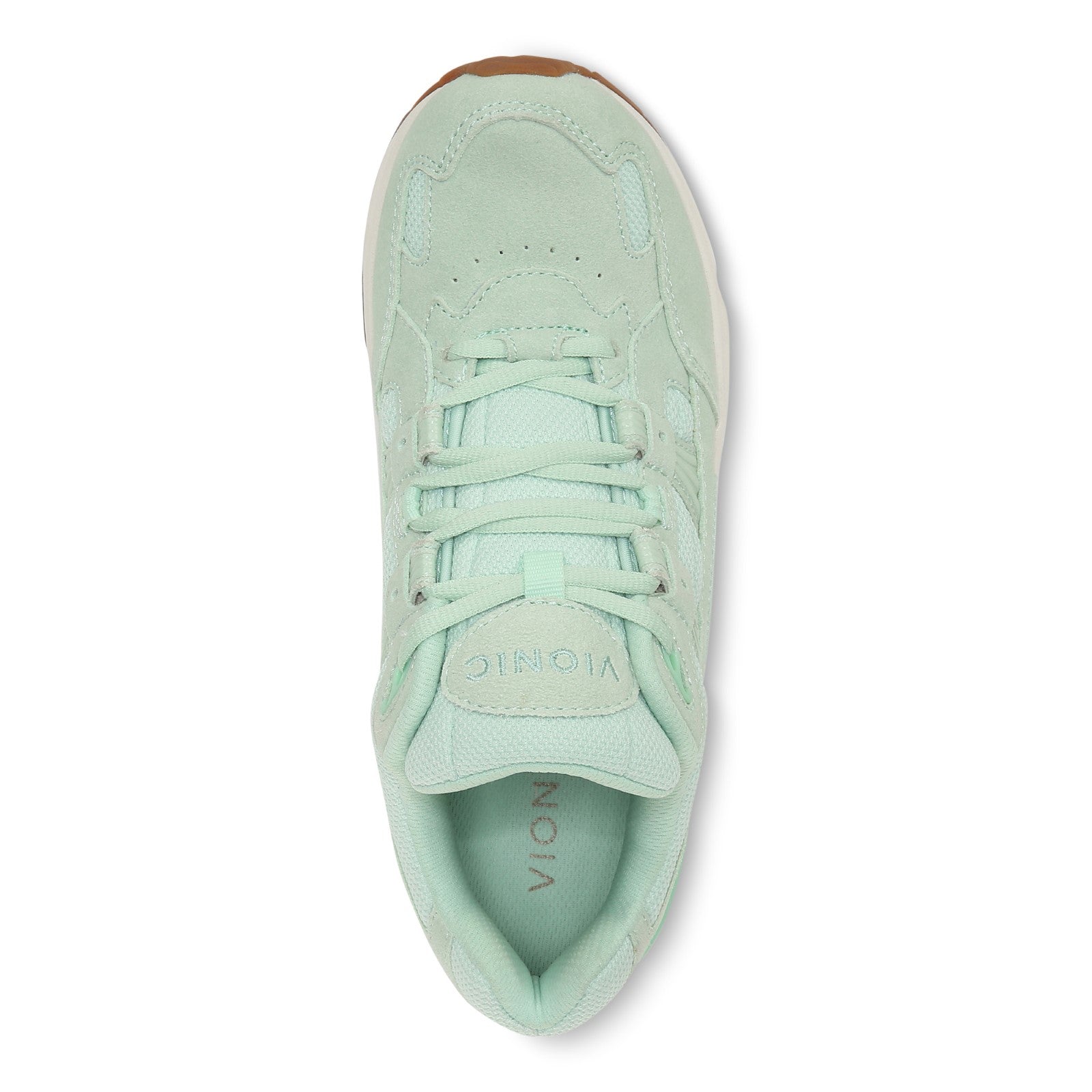 Vionic Walker Women's Plantar Fasciitis Shoe - Suede - Menta - Top