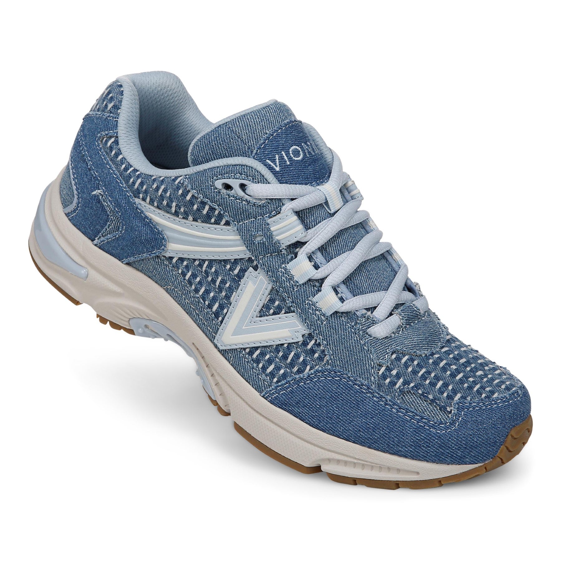 Vionic Classic Walker 2.0 Women's Athletic Walking Shoe - Light Denim Multi - 23WALK 2.0-J0683F1402-LIGHT DENIM MULTI-13fl-med