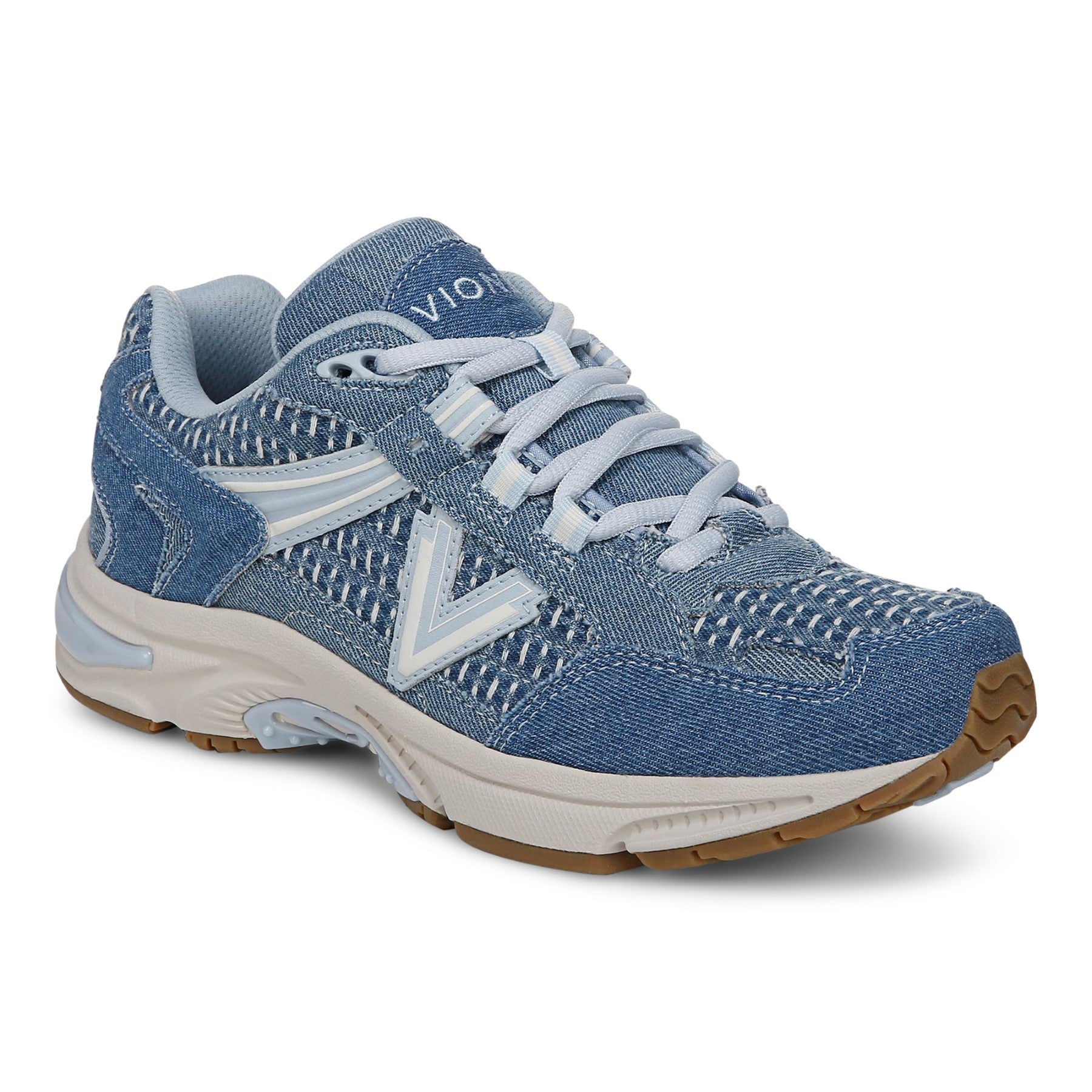Vionic Classic Walker 2.0 Women's Athletic Walking Shoe - Light Denim Multi - Angle main