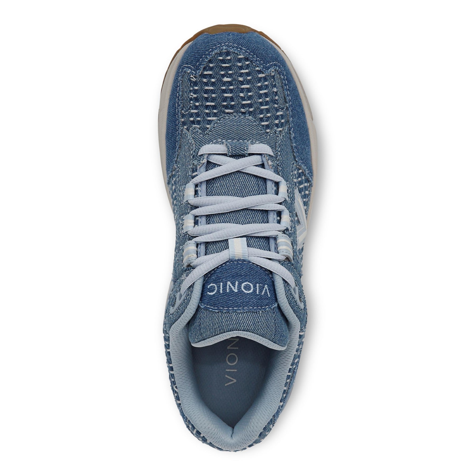 Vionic Classic Walker 2.0 Women's Athletic Walking Shoe - Light Denim Multi - Top