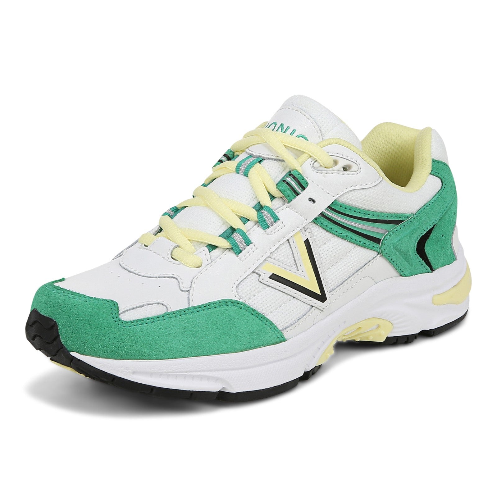 Vionic Classic Walker 2.0 Women's Athletic Walking Shoe - White/green - Left angle