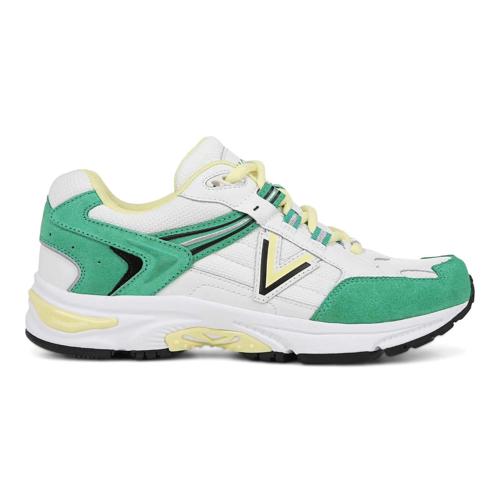 Vionic Classic Walker 2.0 Women's Athletic Walking Shoe - White/green - Right side