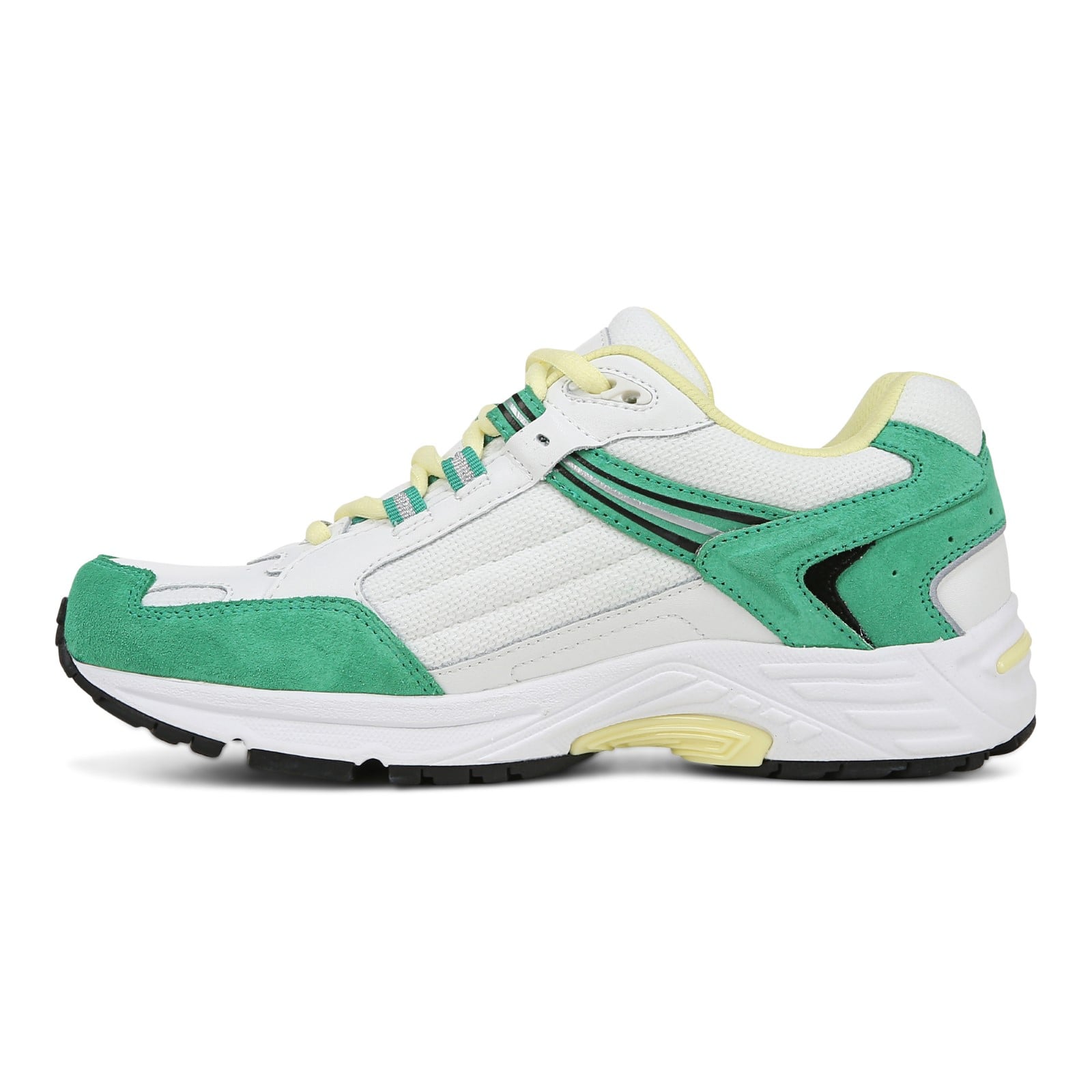 Vionic Classic Walker 2.0 Women's Athletic Walking Shoe - White/green - Left Side