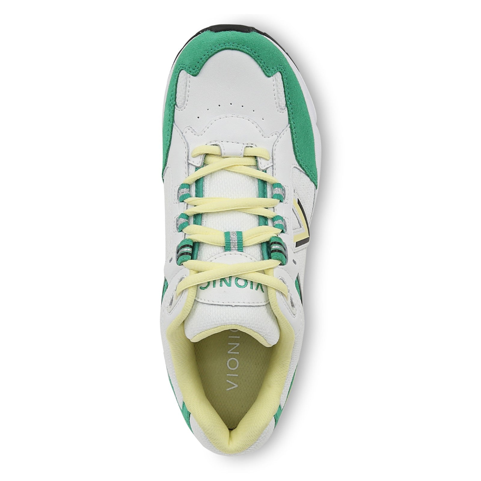 Vionic Classic Walker 2.0 Women's Athletic Walking Shoe - White/green - Top