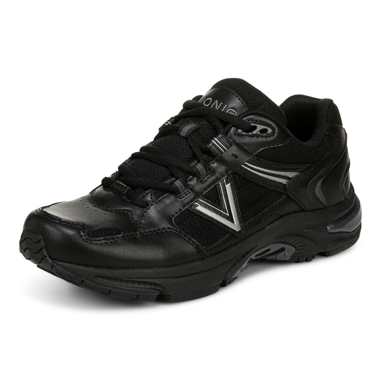 Vionic Classic Walker 2.0 Women's Athletic Walking Shoe - Black - Left angle