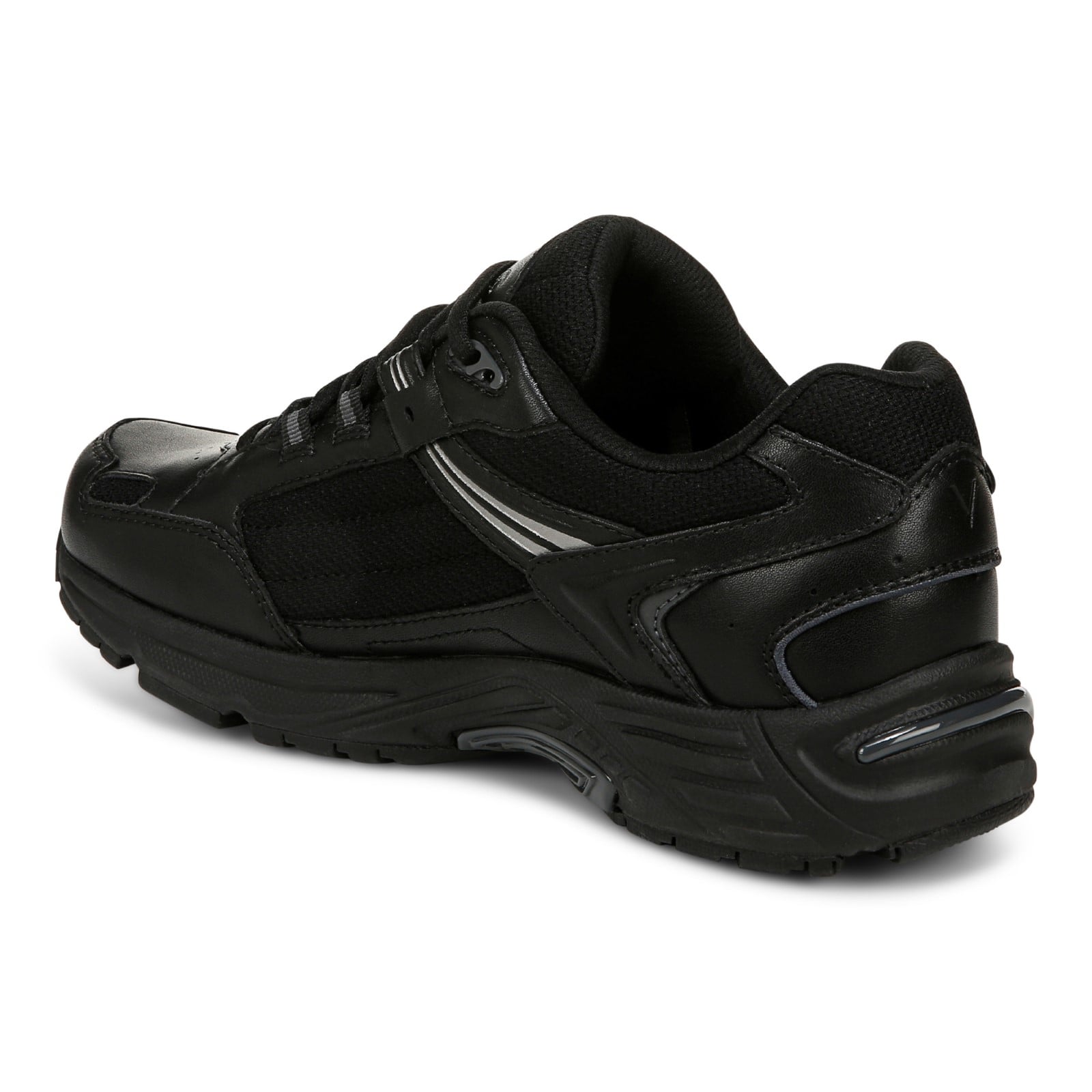 Vionic Classic Walker 2.0 Women's Athletic Walking Shoe - Black - Back angle