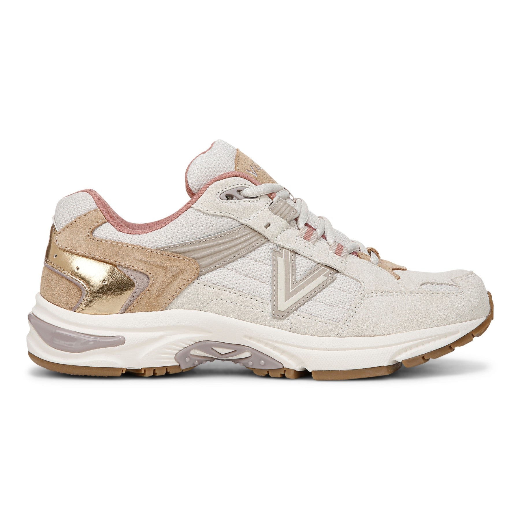 Vionic Classic Walker 2.0 Women's Athletic Walking Shoe - Cream/ Sand - Right side