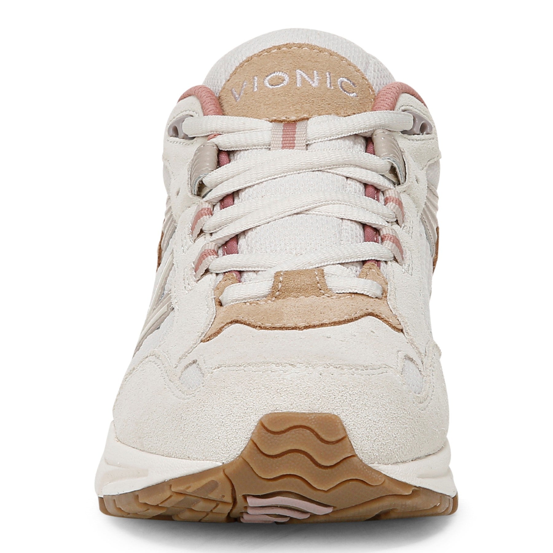 Vionic Classic Walker 2.0 Women's Athletic Walking Shoe - Cream/ Sand - Front
