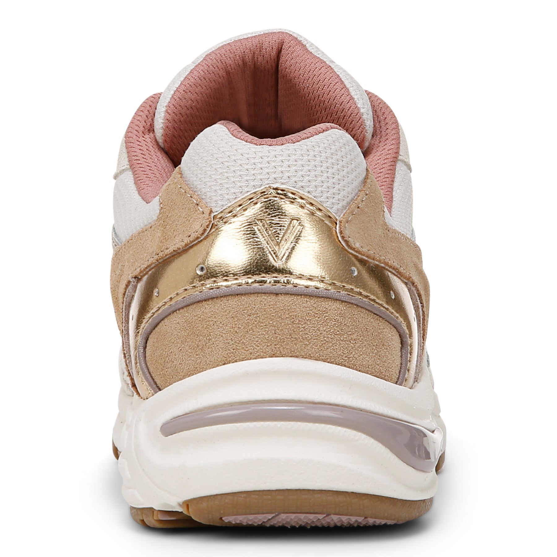 Vionic Classic Walker 2.0 Women's Athletic Walking Shoe - Cream/ Sand - Back