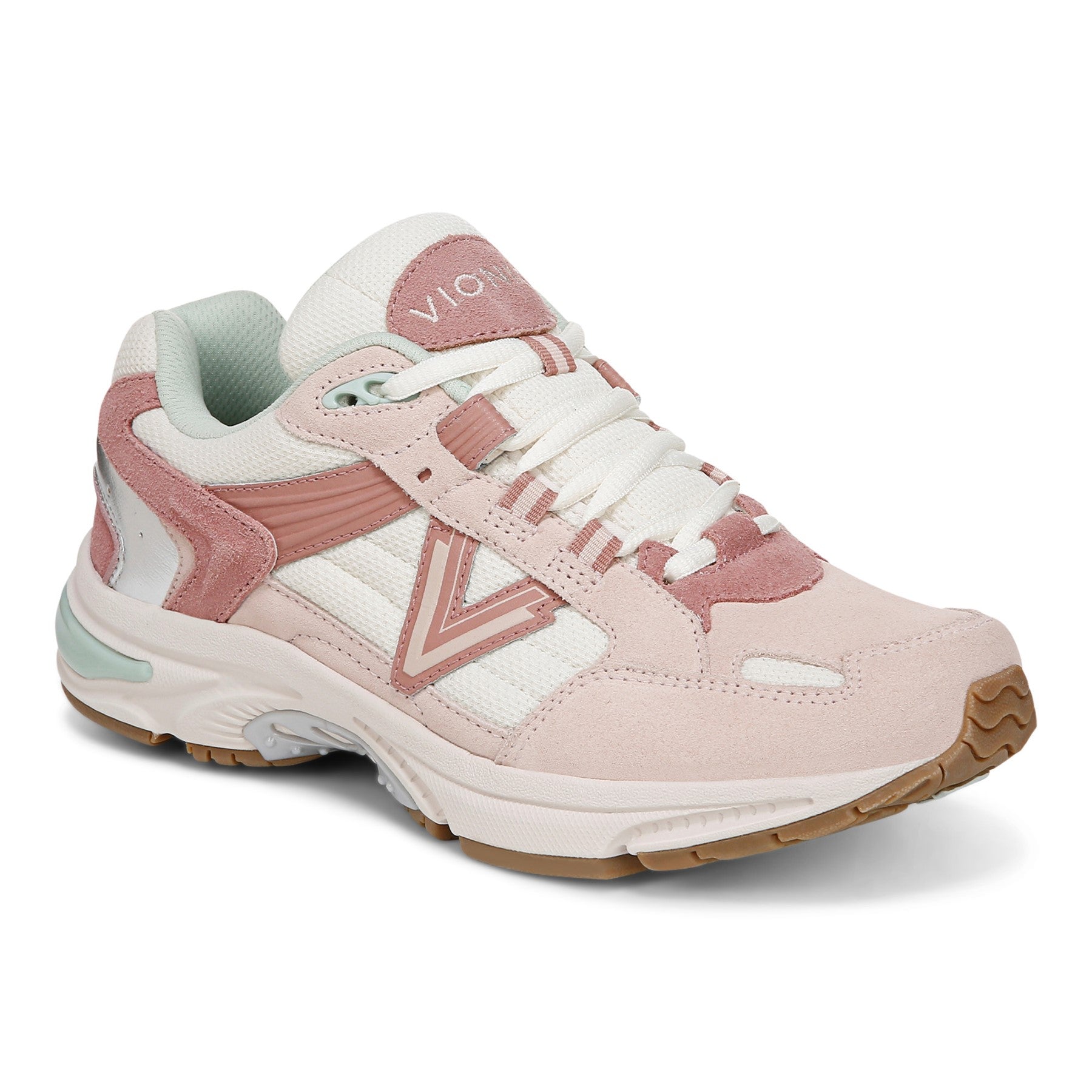 Vionic Classic Walker 2.0 Women's Athletic Walking Shoe - Cameo Rose/ Ivory - Angle main