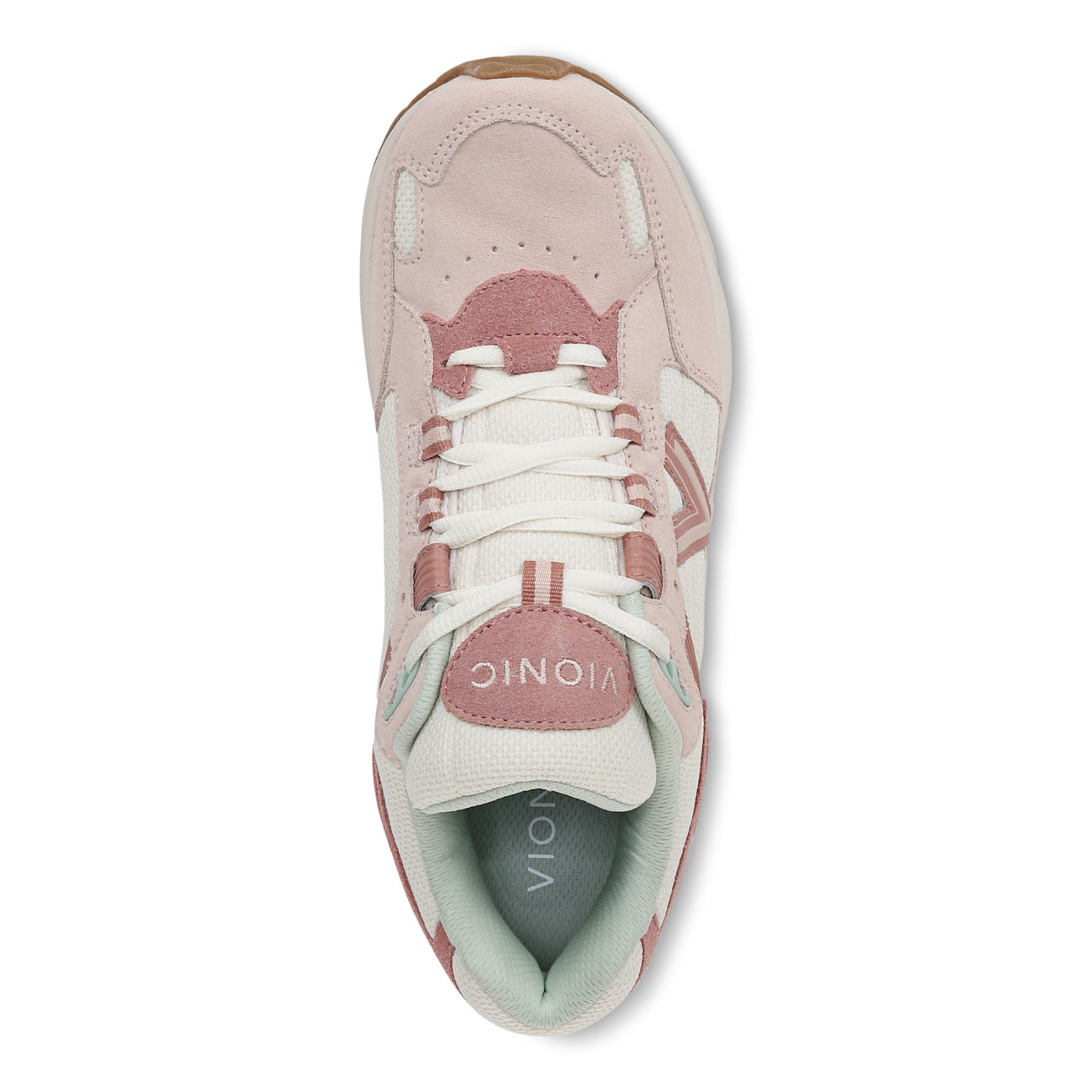 Vionic Classic Walker 2.0 Women's Athletic Walking Shoe - Cameo Rose/ Ivory - Top