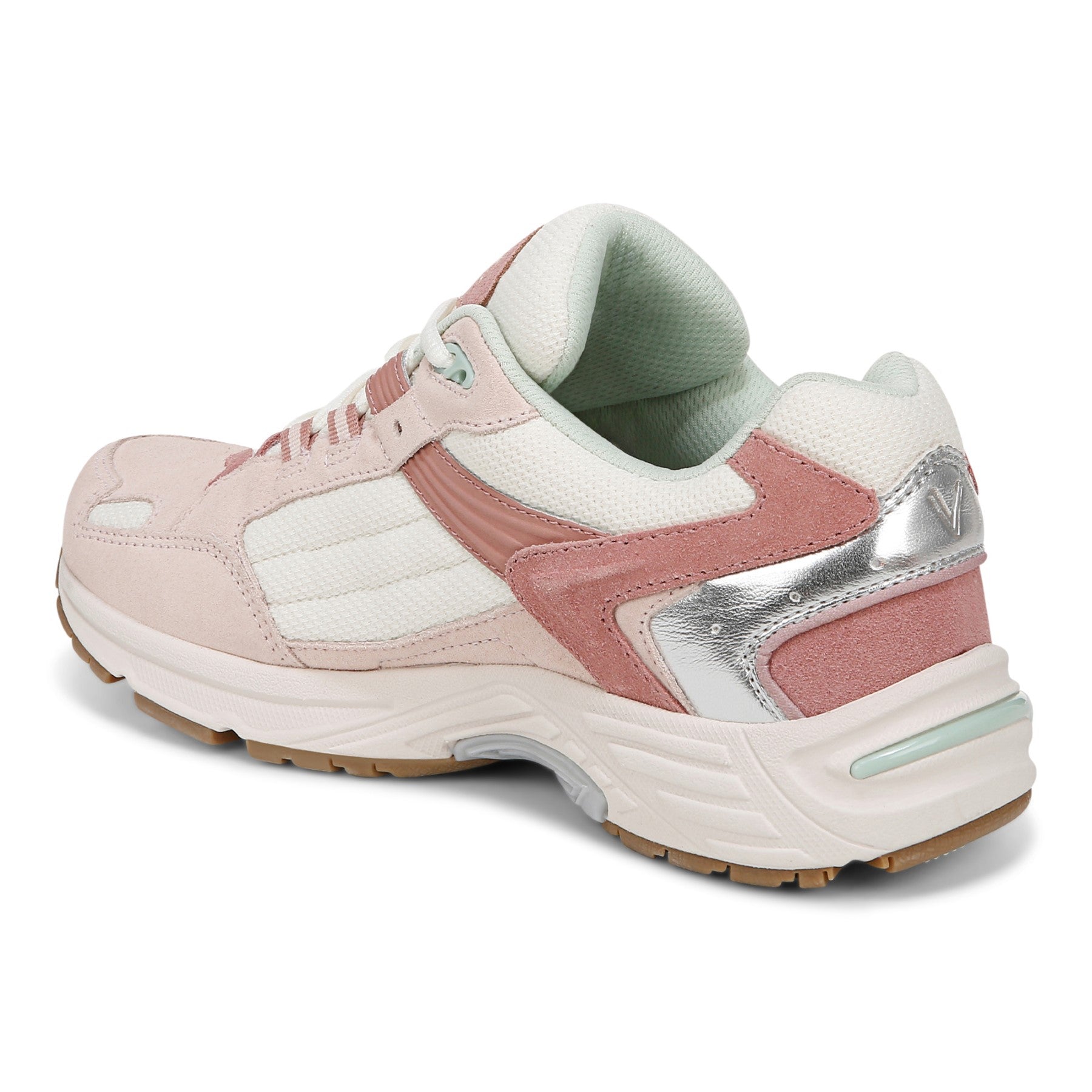 Vionic Classic Walker 2.0 Women's Athletic Walking Shoe - Cameo Rose/ Ivory - Back angle
