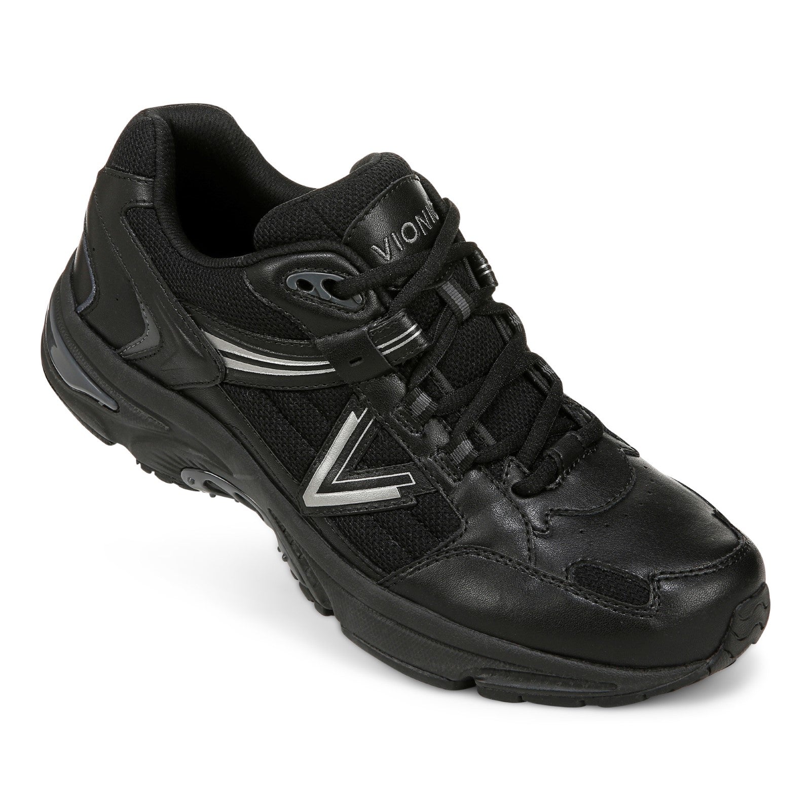 Vionic 23walk 2.0 Men's Orthotic Oxford/Lace-Up Sneaker - Black - 23WALK 2.0-J2244L1001-BLACK-13fl-med