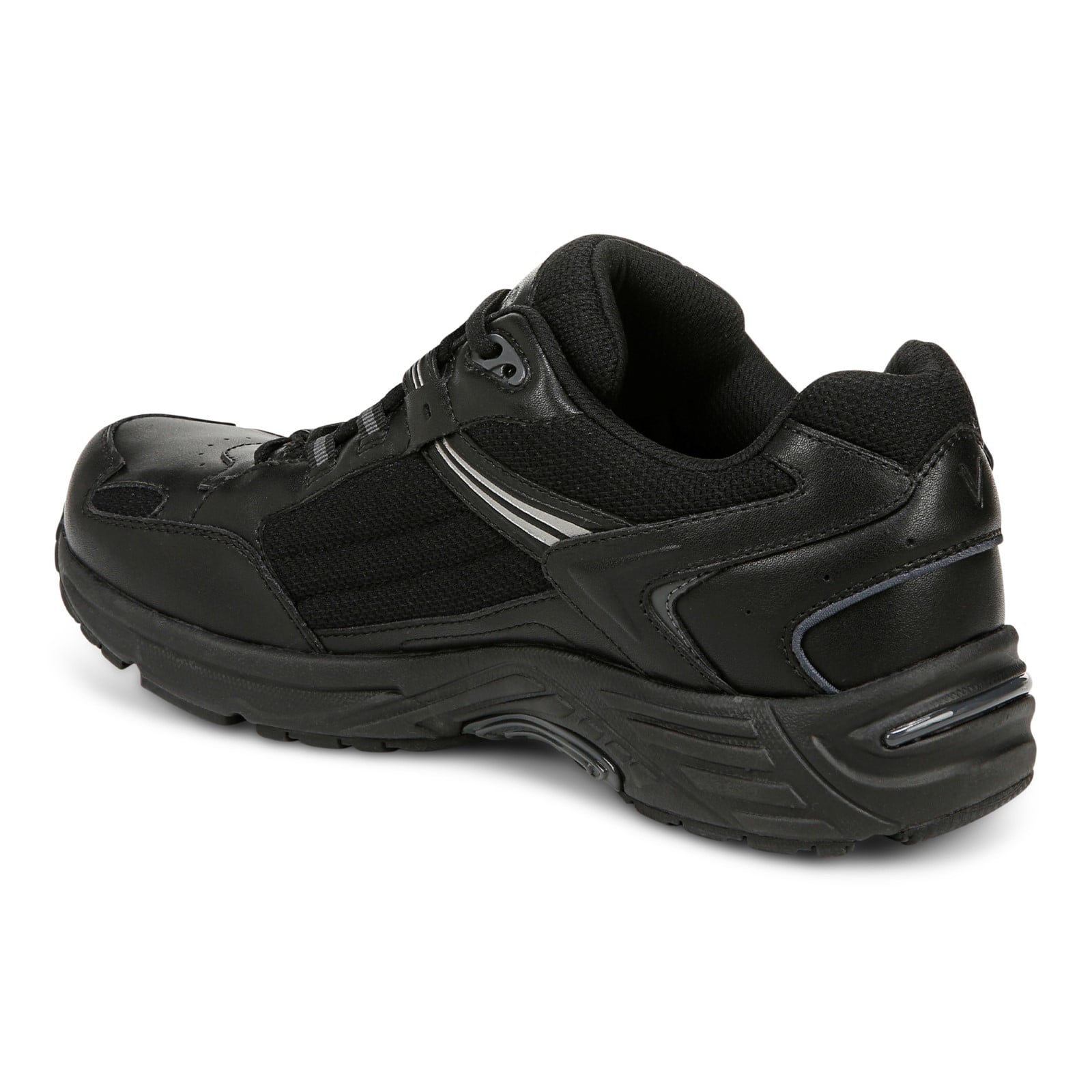 Vionic 23walk 2.0 Men's Orthotic Oxford/Lace-Up Sneaker - Black - Back angle