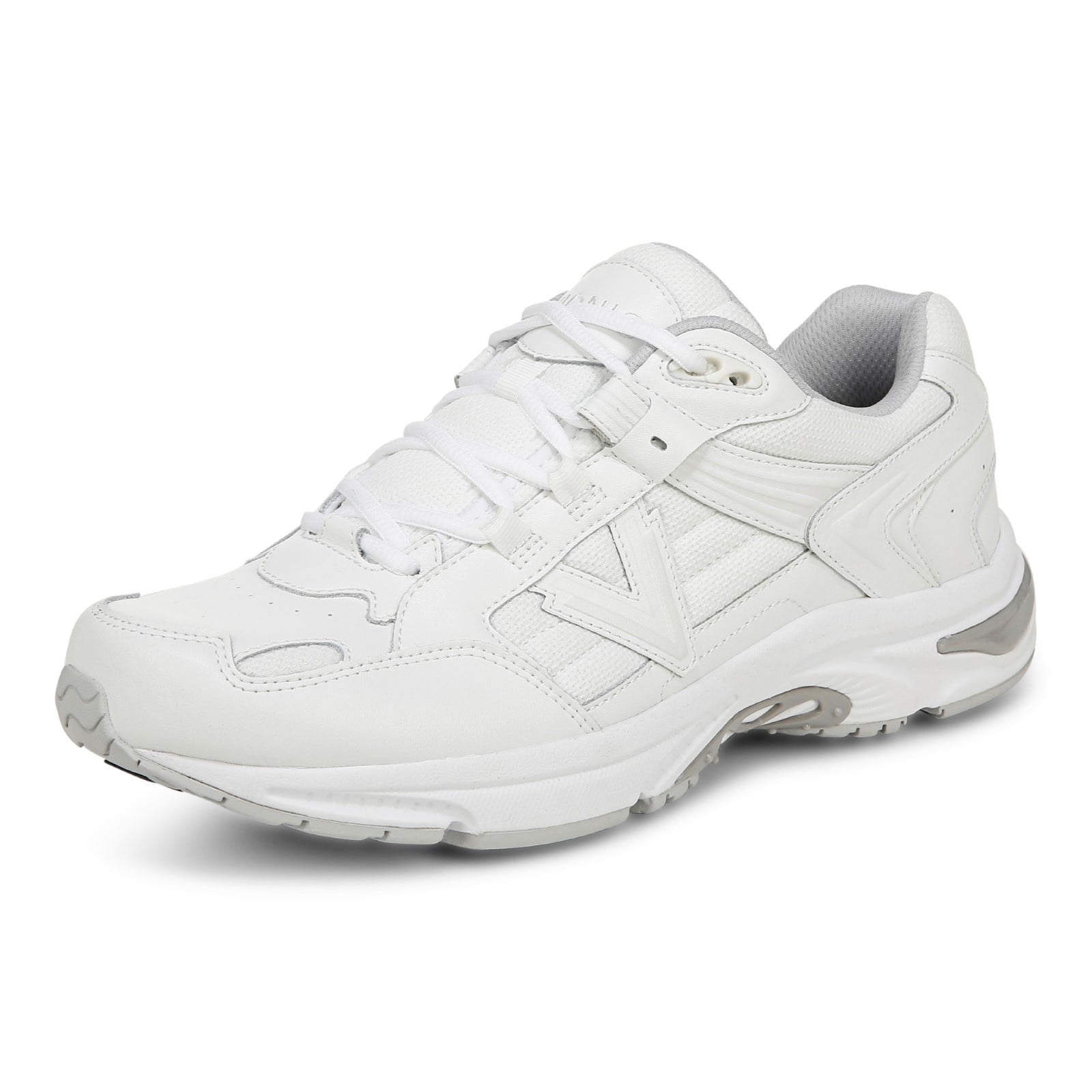 Vionic 23walk 2.0 Men's Orthotic Oxford/Lace-Up Sneaker - White - Left angle