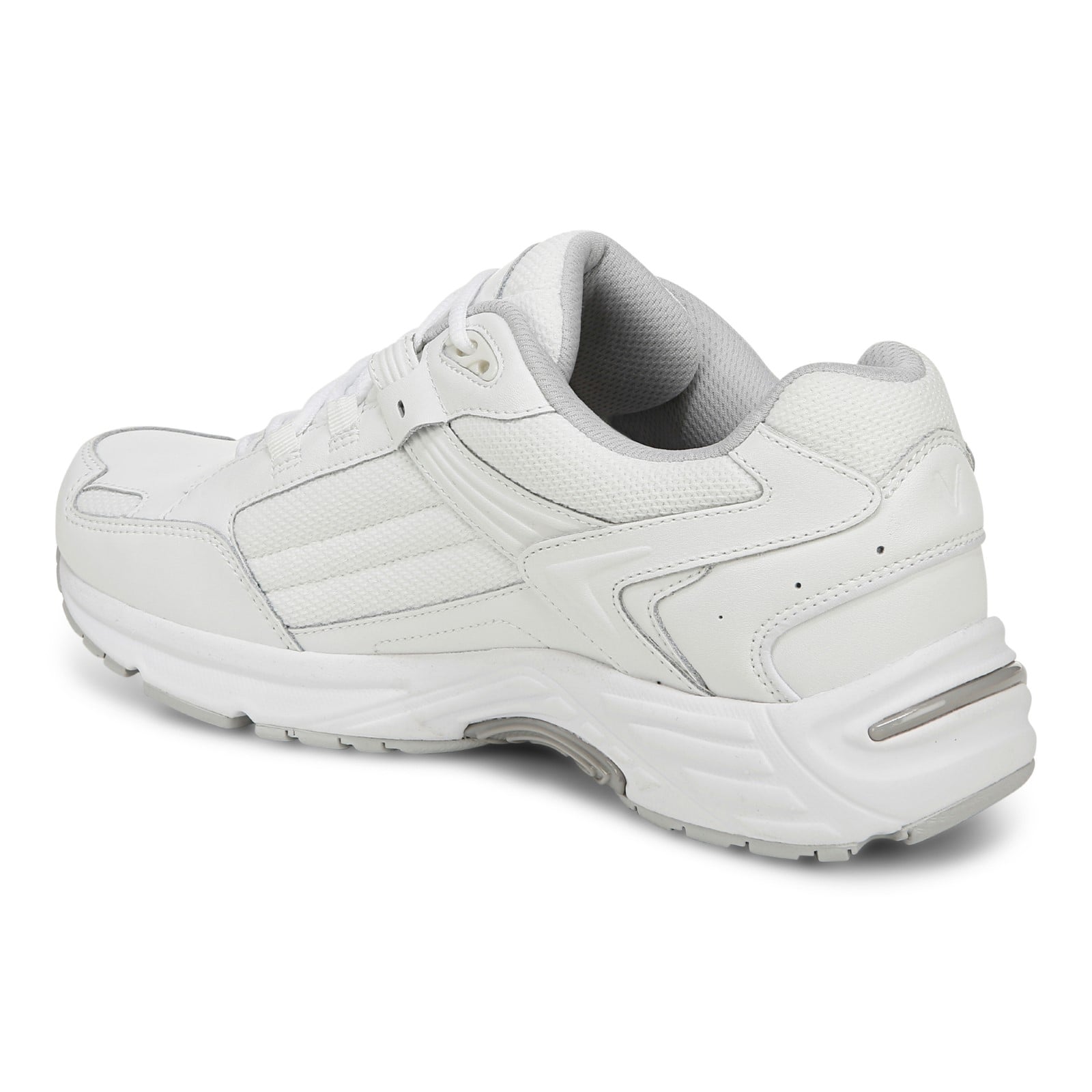 Vionic 23walk 2.0 Men's Orthotic Oxford/Lace-Up Sneaker - White - Back angle