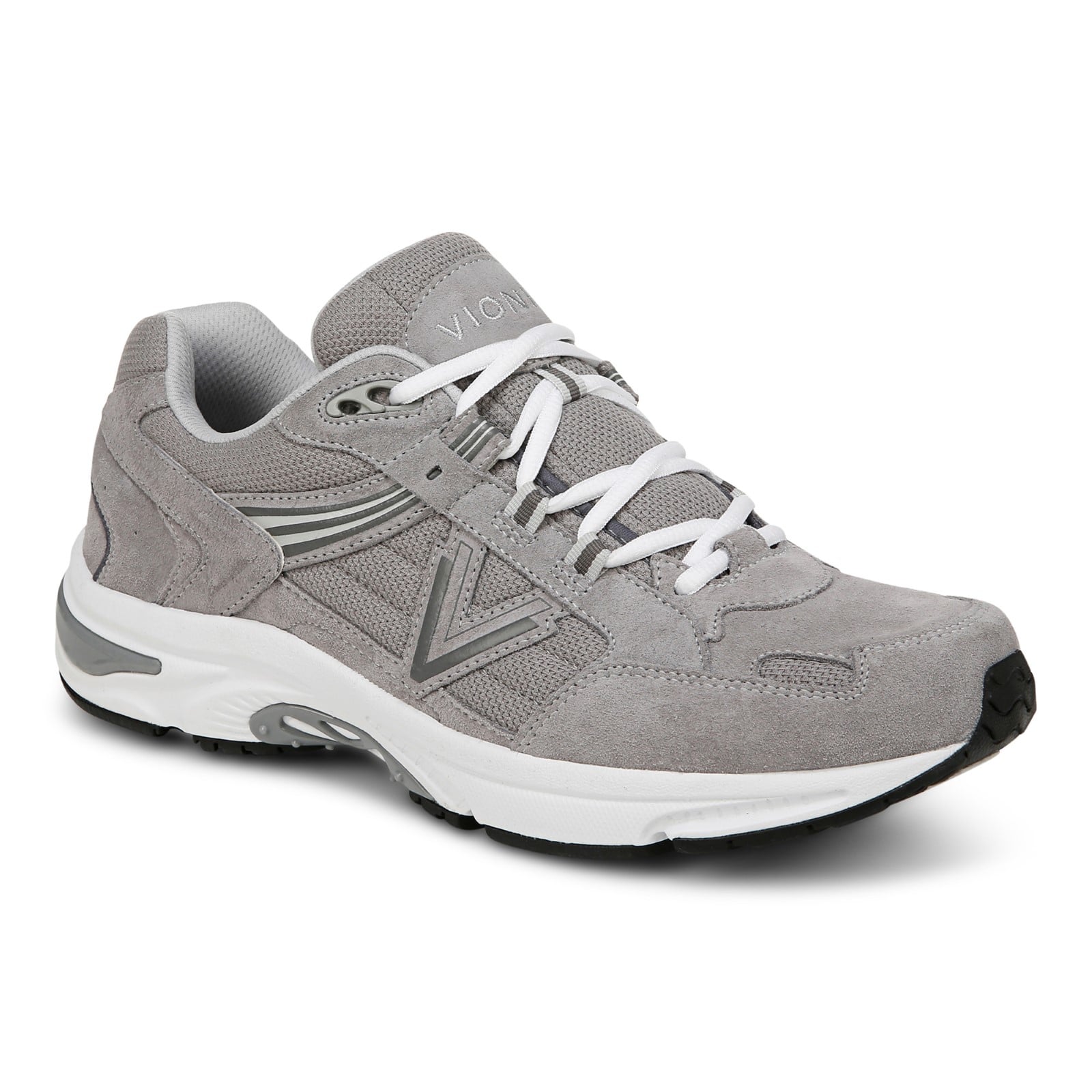 Vionic 23walk 2.0 Men's Orthotic Oxford/Lace-Up Sneaker in Light Grey