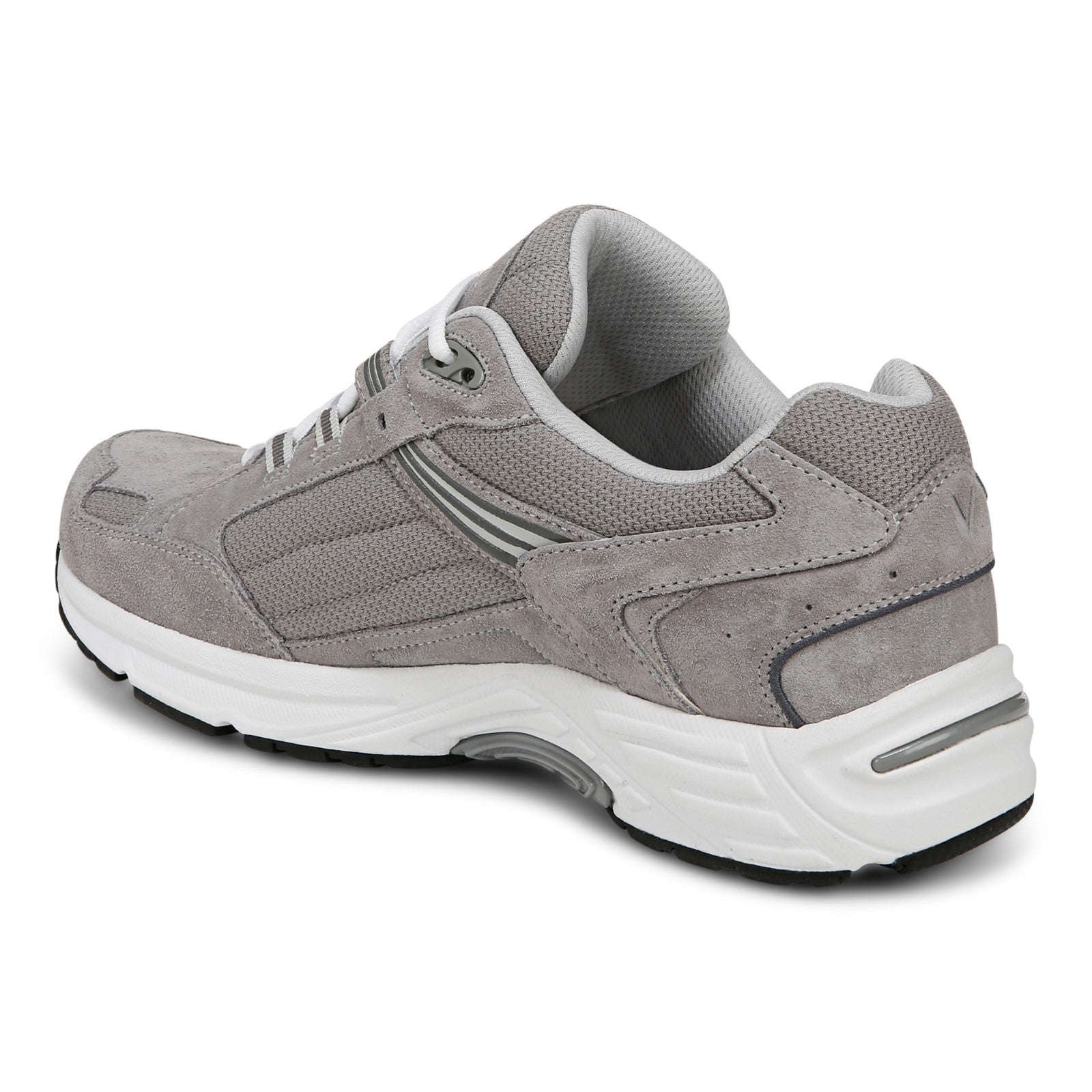 Vionic 23walk 2.0 Men's Orthotic Oxford/Lace-Up Sneaker - Light Grey - Back angle