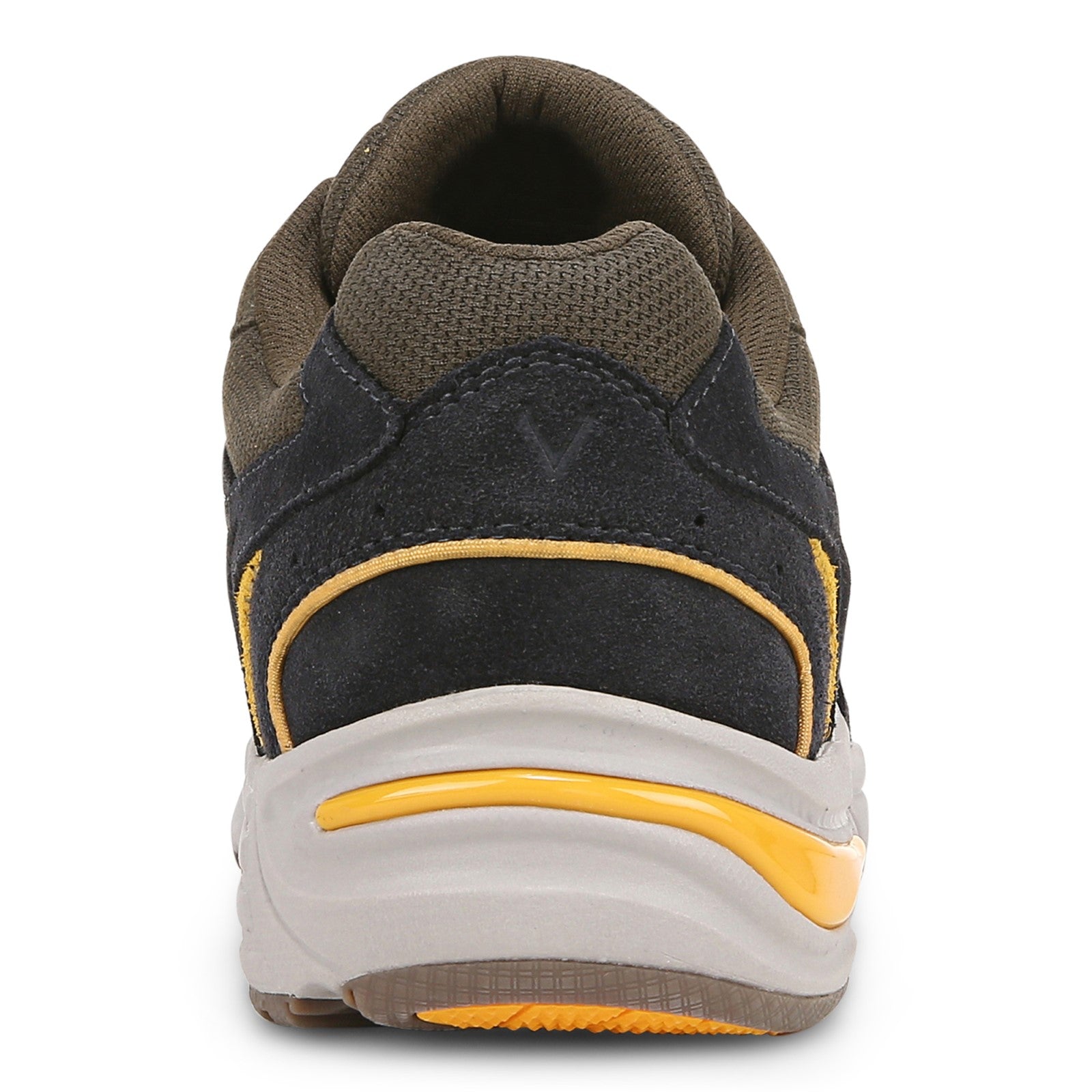 Vionic 23walk 2.0 Men's Orthotic Oxford/Lace-Up Sneaker - Phantom Grey/Dark Khaki - Back