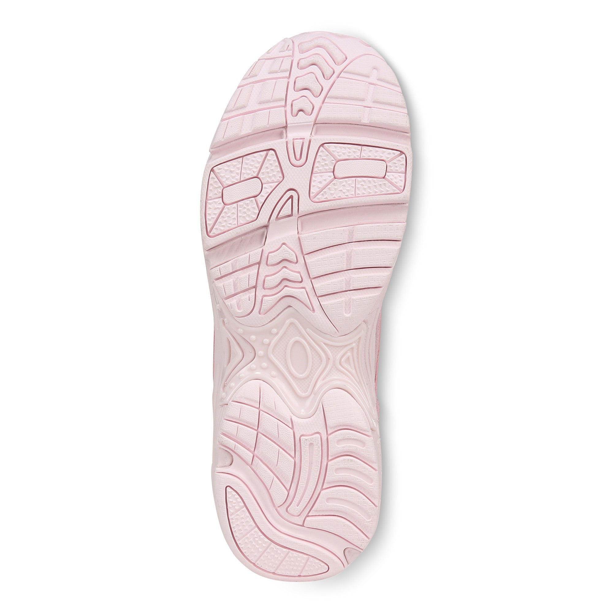 Vionic Walker Women's Plantar Fasciitis Shoe - Suede - Cameo Pink Suede - Back