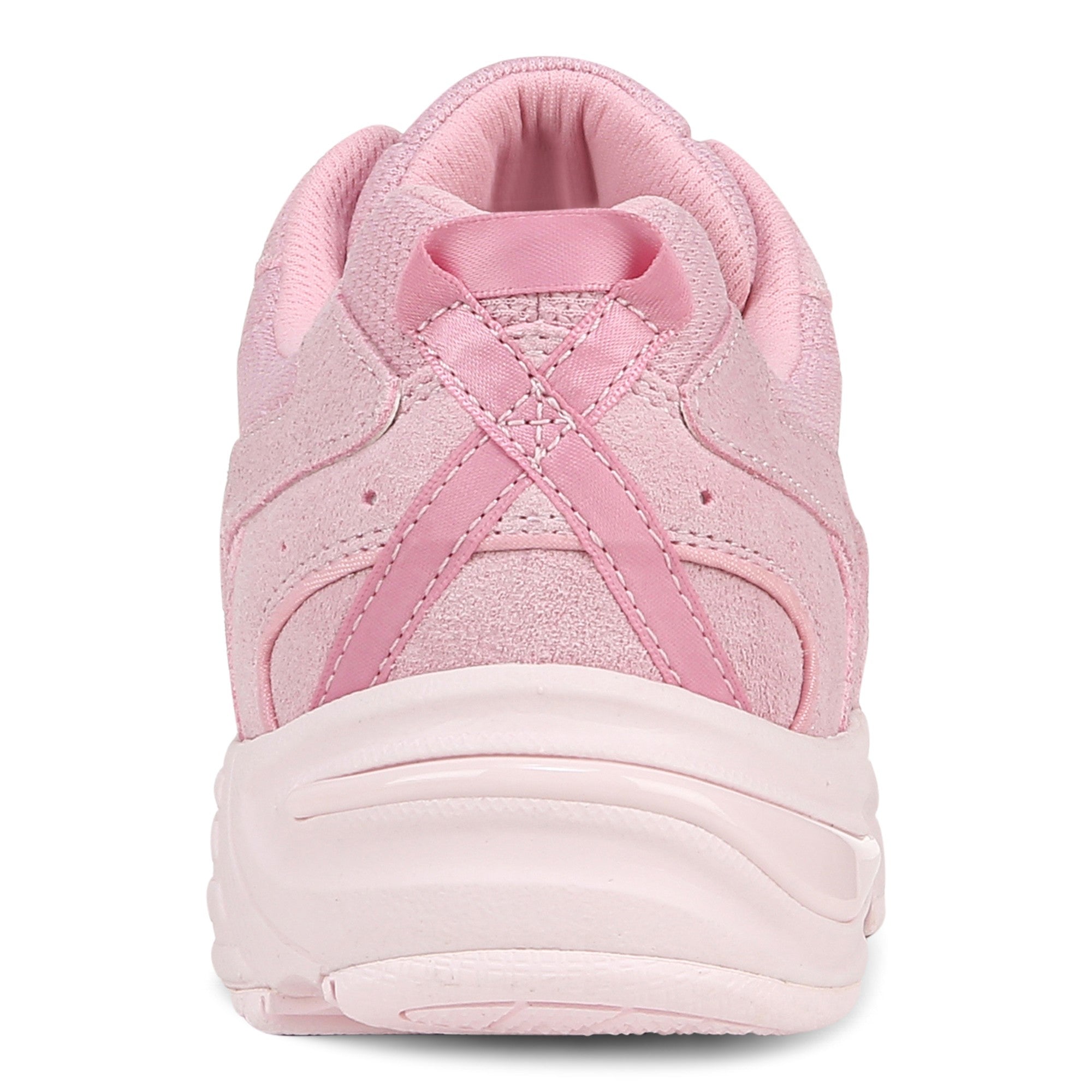 Vionic Walker Women's Plantar Fasciitis Shoe - Suede - Cameo Pink Suede - Bottom