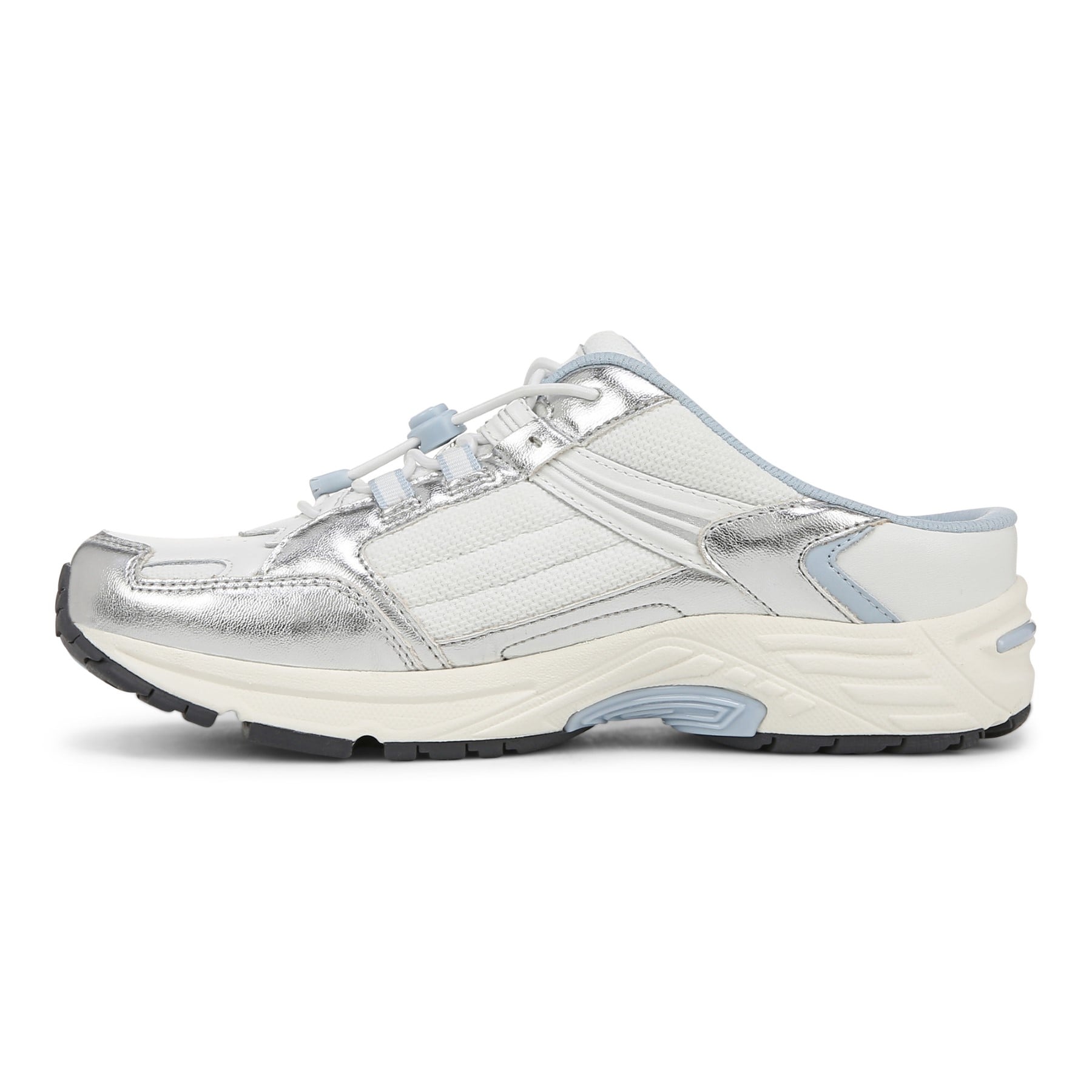 Vionic 23walk 2.0 Men's Orthotic Oxford/Lace-Up Sneaker - White/silver - Left Side