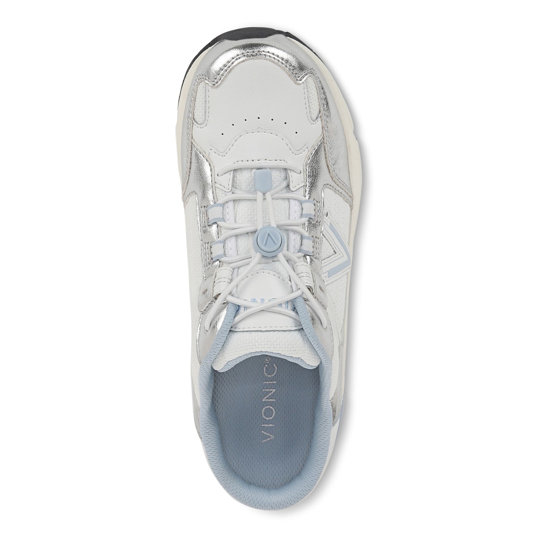 Vionic 23walk 2.0 Men's Orthotic Oxford/Lace-Up Sneaker - White/silver - Top
