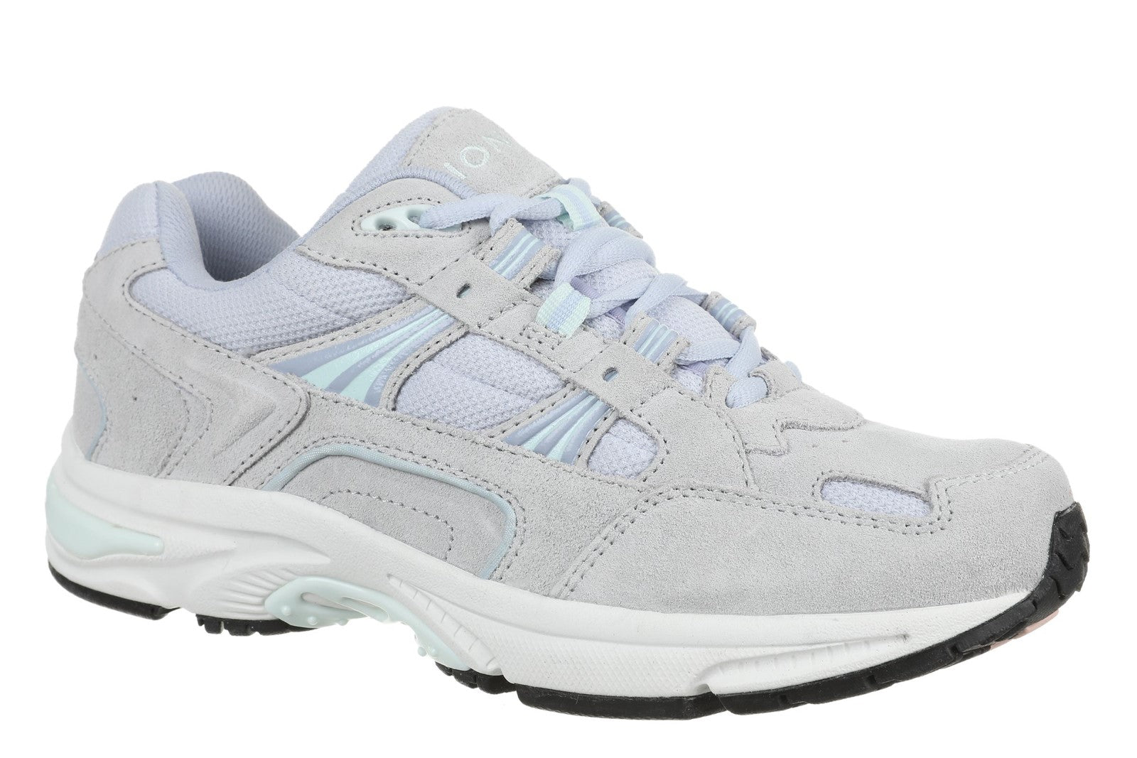 Vionic Walker Women's Plantar Fasciitis Shoe - Suede - Walker Womens Vapor / Blue Haze Profile