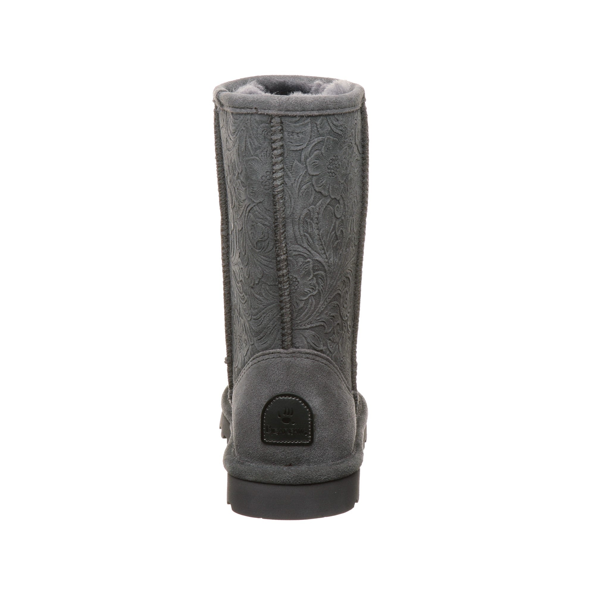 Bearpaw Elaina Women's Leather Boots - 2493W  030 - Charcoal - Back View