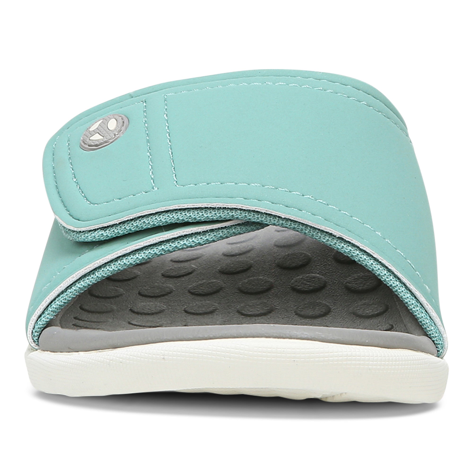 Vionic Kiwi - Unisex Motion Control Orthotic Slide Sandal - Wasabi Front