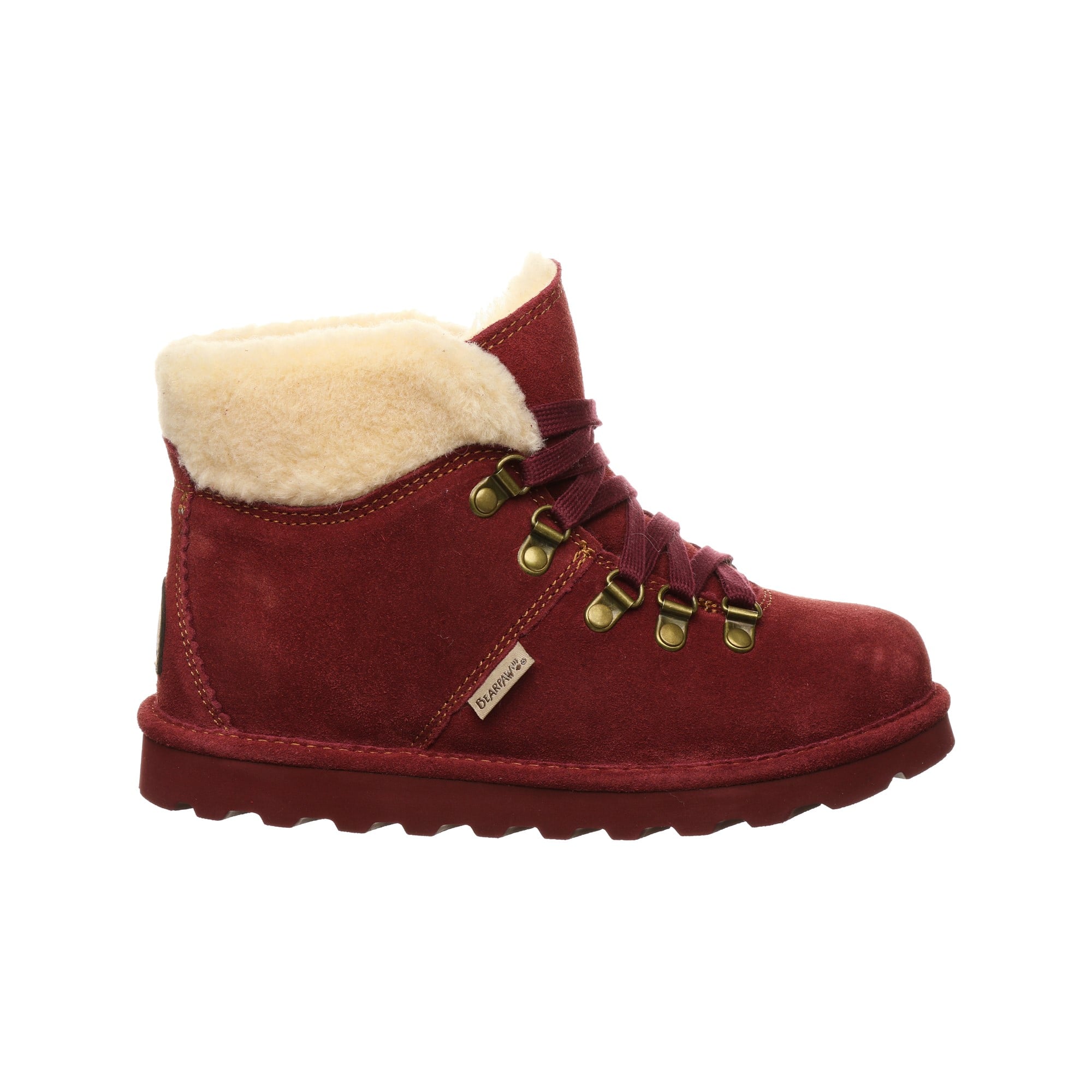 Bearpaw Marta Women's Leather Boots - 2504W  624 - Beet - Side View