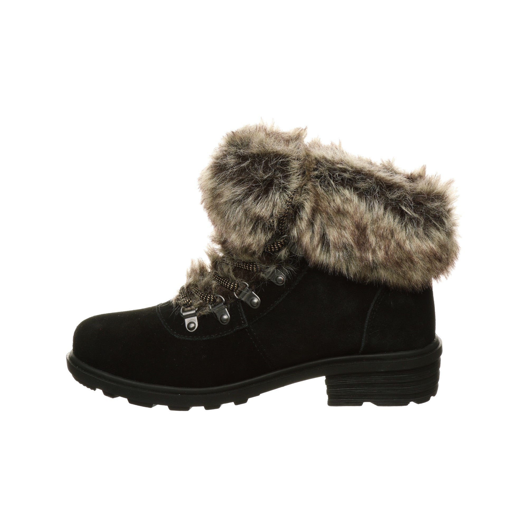 Bearpaw Serenity Women's Leather Boots - 2512W  011 - Black - Side View